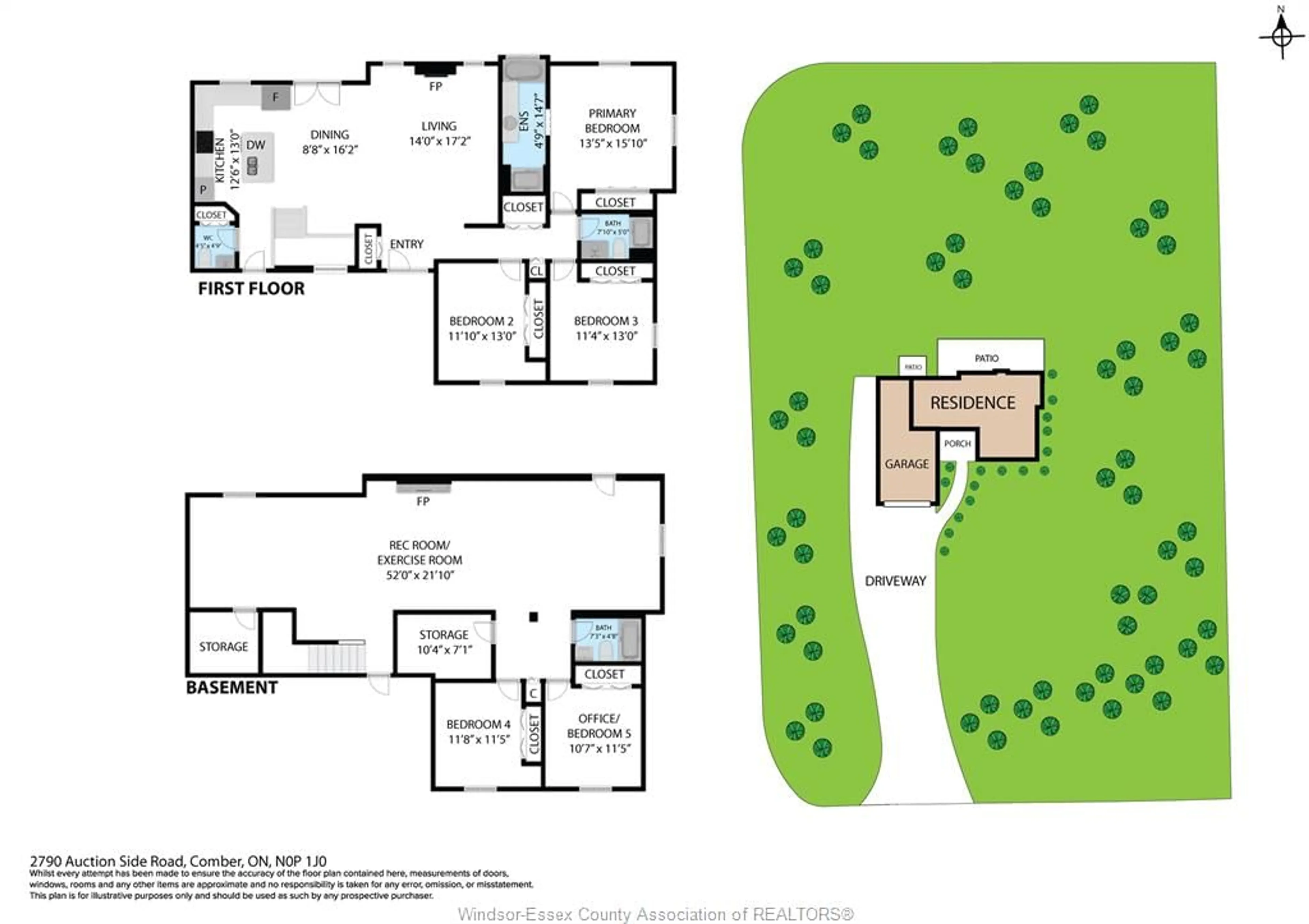 Floor plan for 2790 Auction Side Road, Comber Ontario N0P 1J0