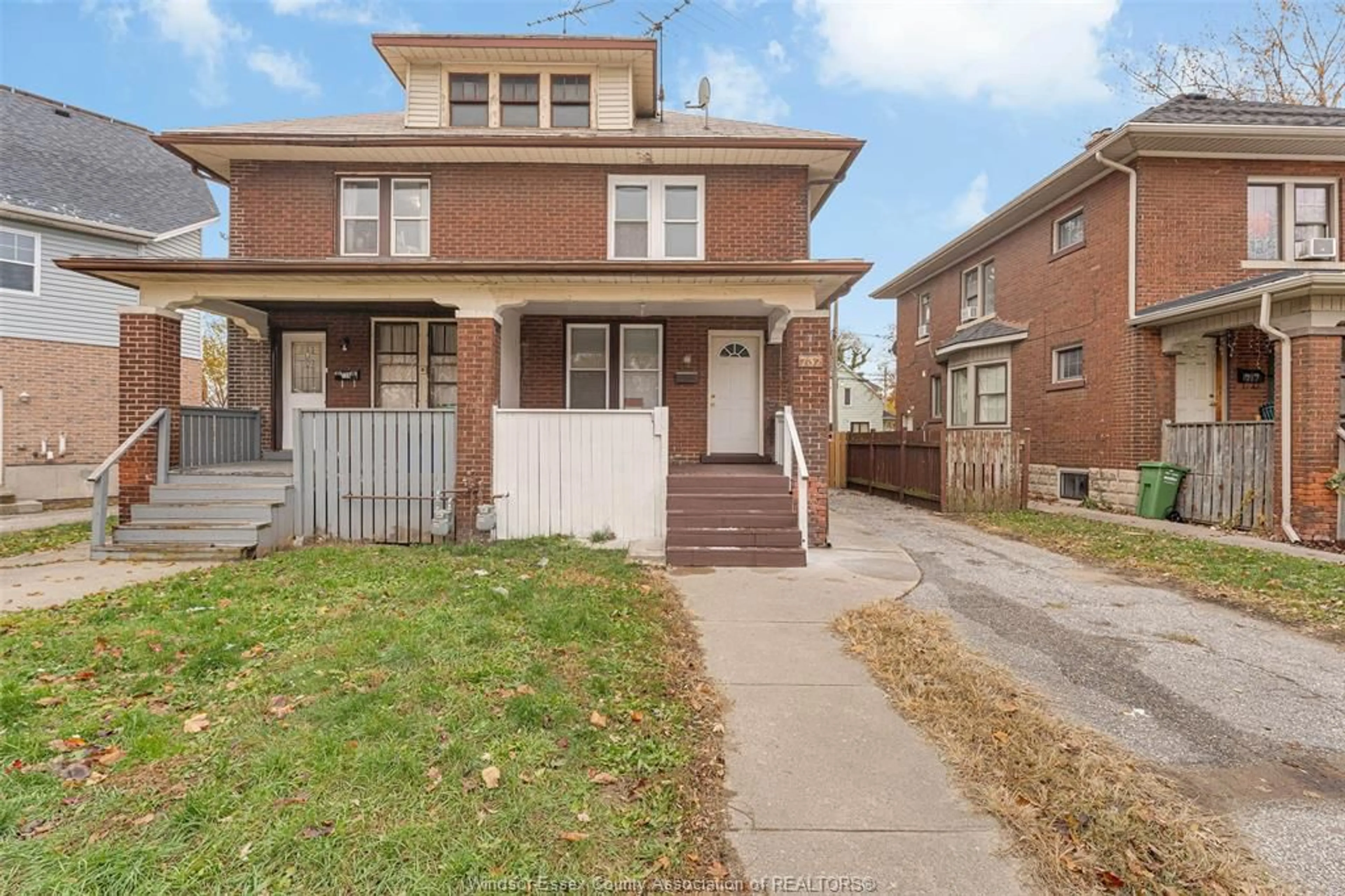 Home with brick exterior material, street for 737 PICHE, Windsor Ontario N9C 3G6