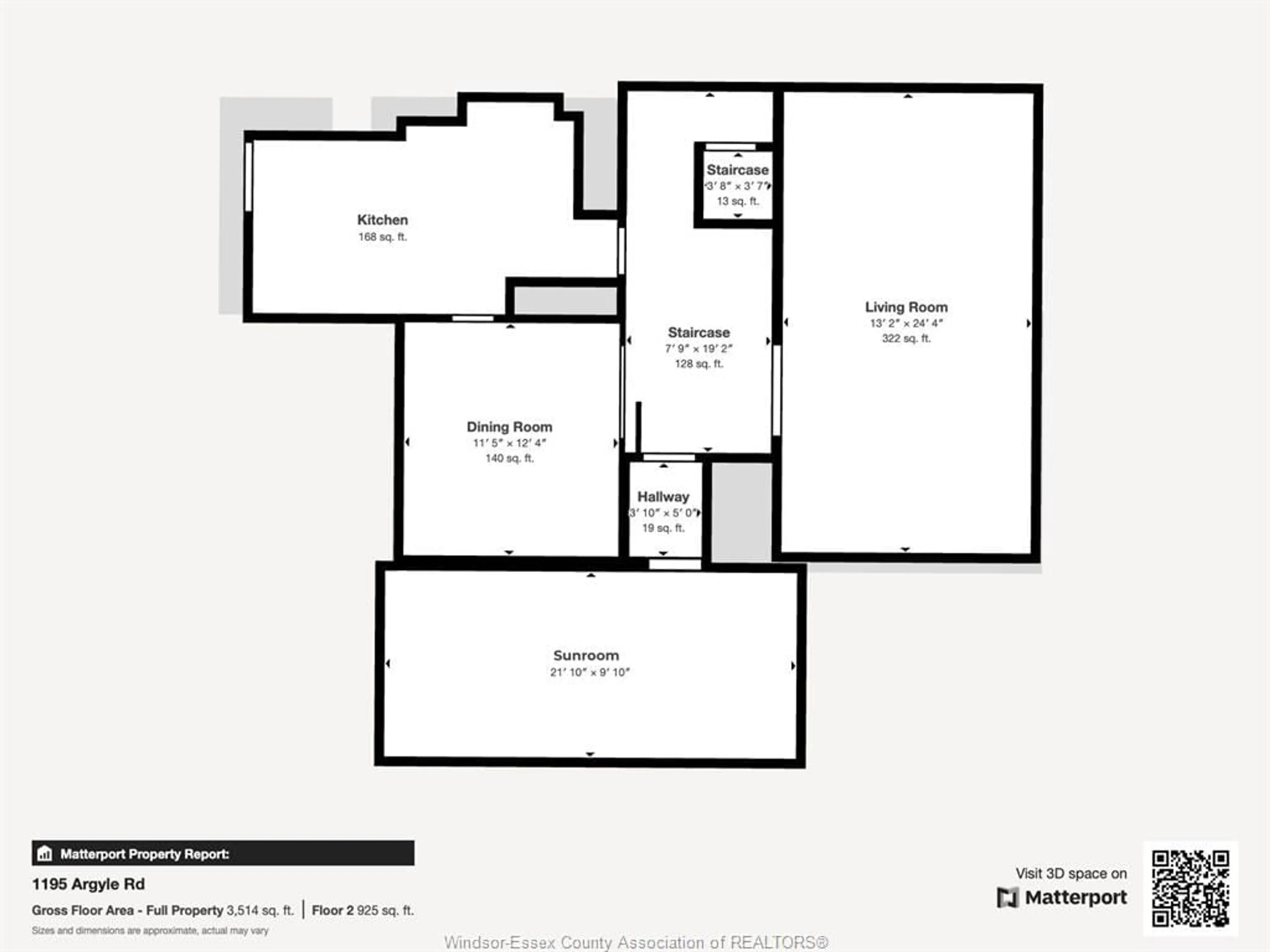 Floor plan for 1195 ARGYLE Rd, Windsor Ontario N8Y 3K2