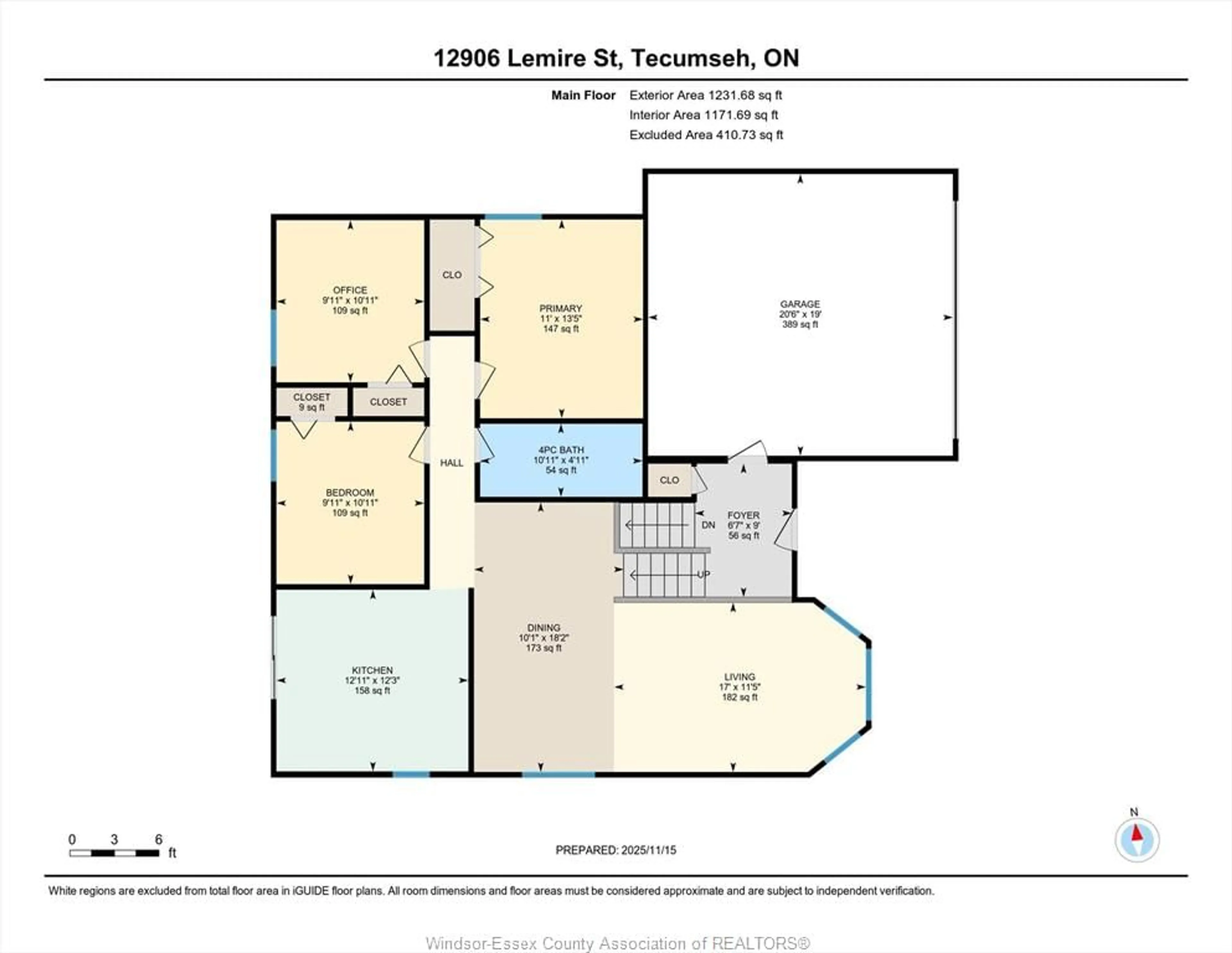 Floor plan for 12906 Lamire St, Tecumseh Ontario N8N 4W1