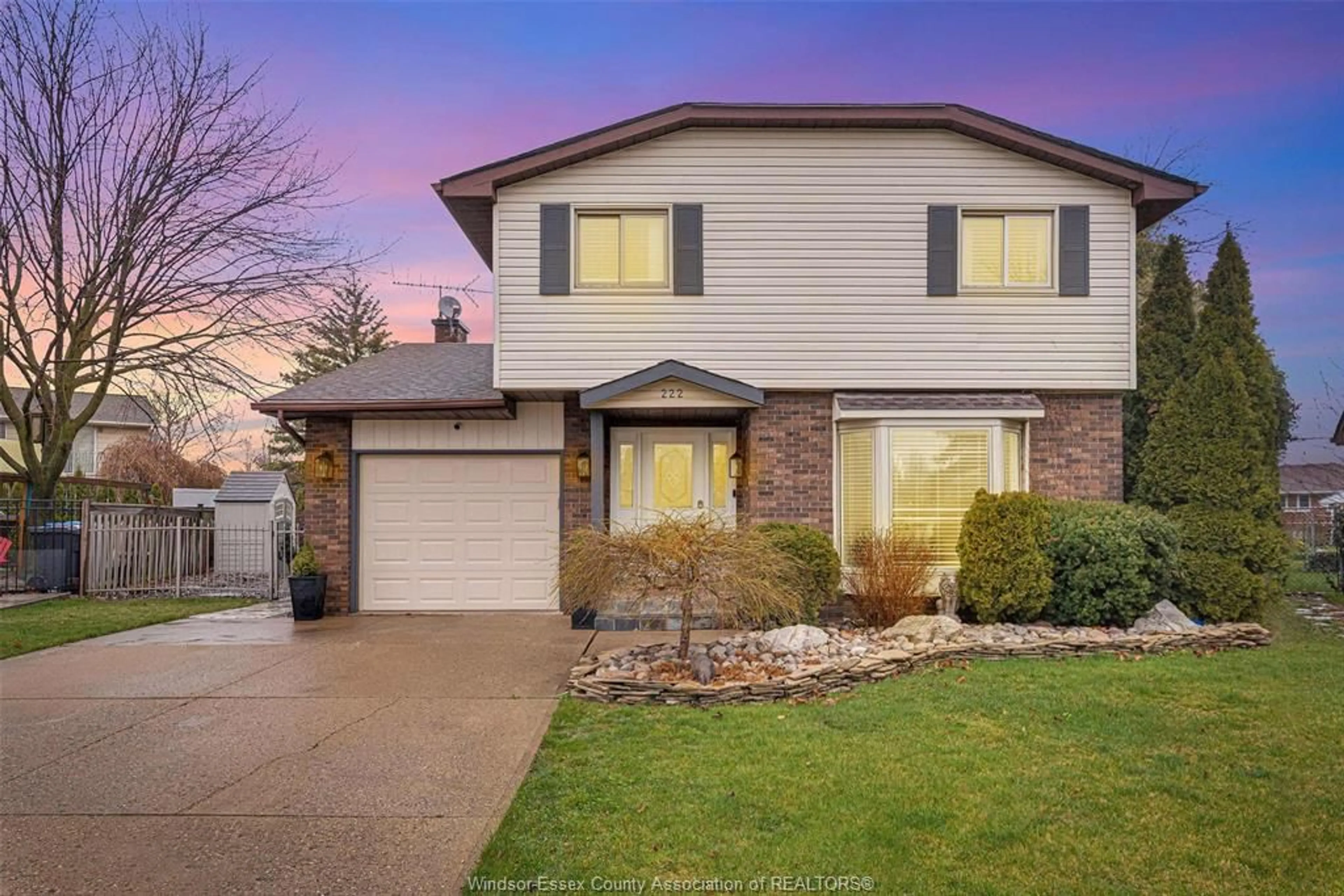 Home with brick exterior material, street for 222 Donalda Crt, Tecumseh Ontario N8N 3K2