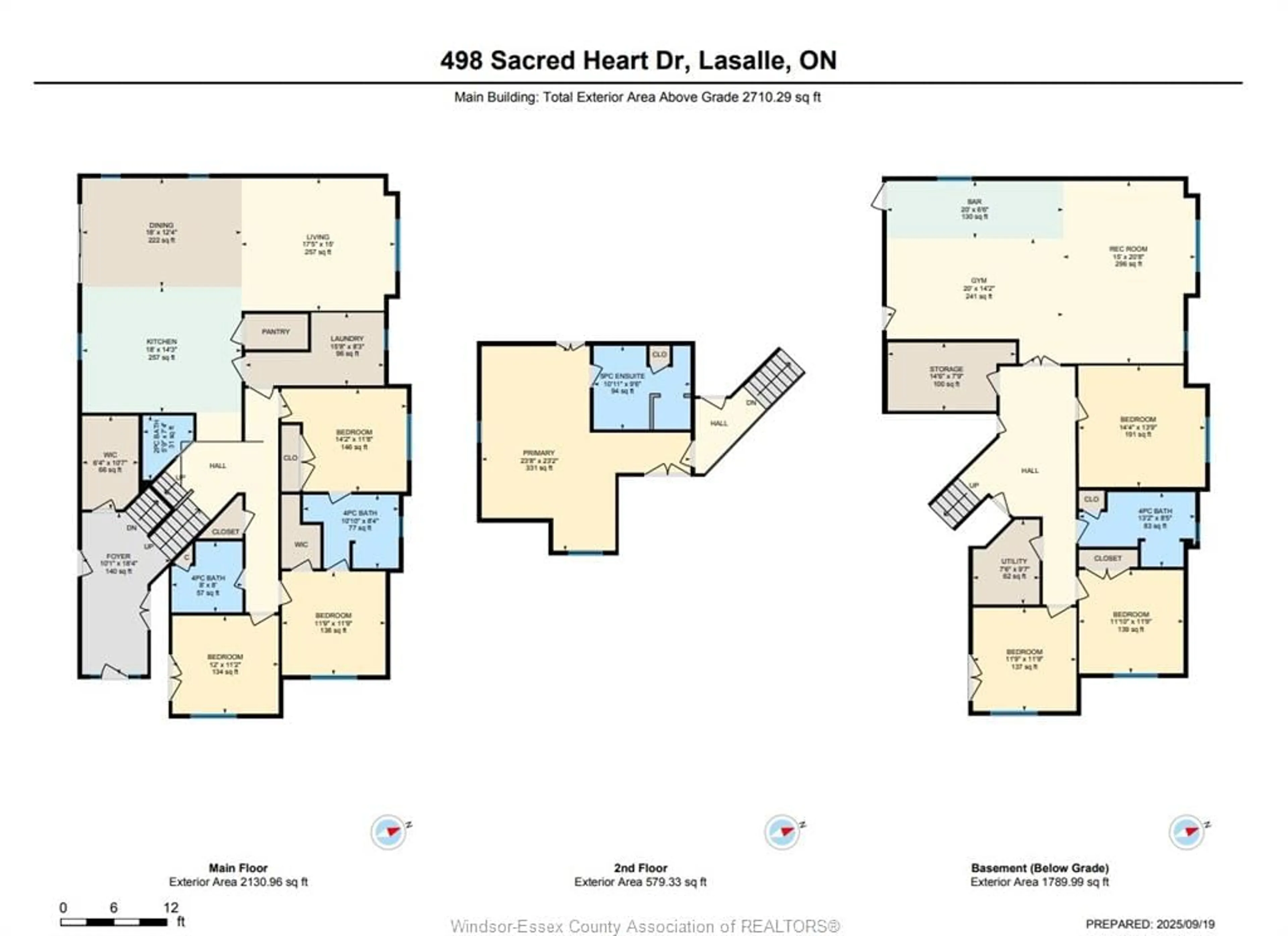 Floor plan for 498 SACRED HEART Dr, LaSalle Ontario N9J 0A6