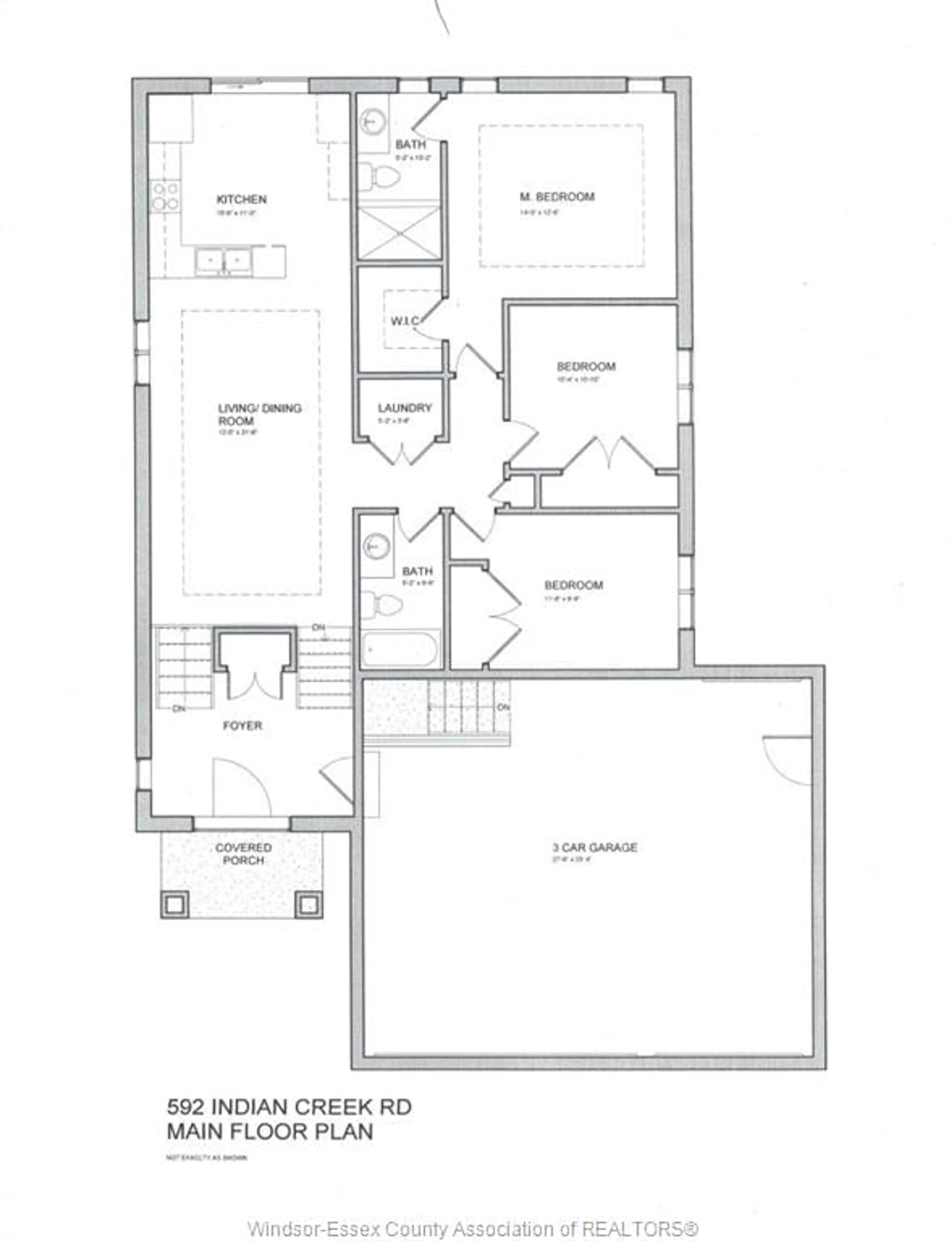 Floor plan for 592 INDIAN CREEK, Chatham Ontario N7M 5J5