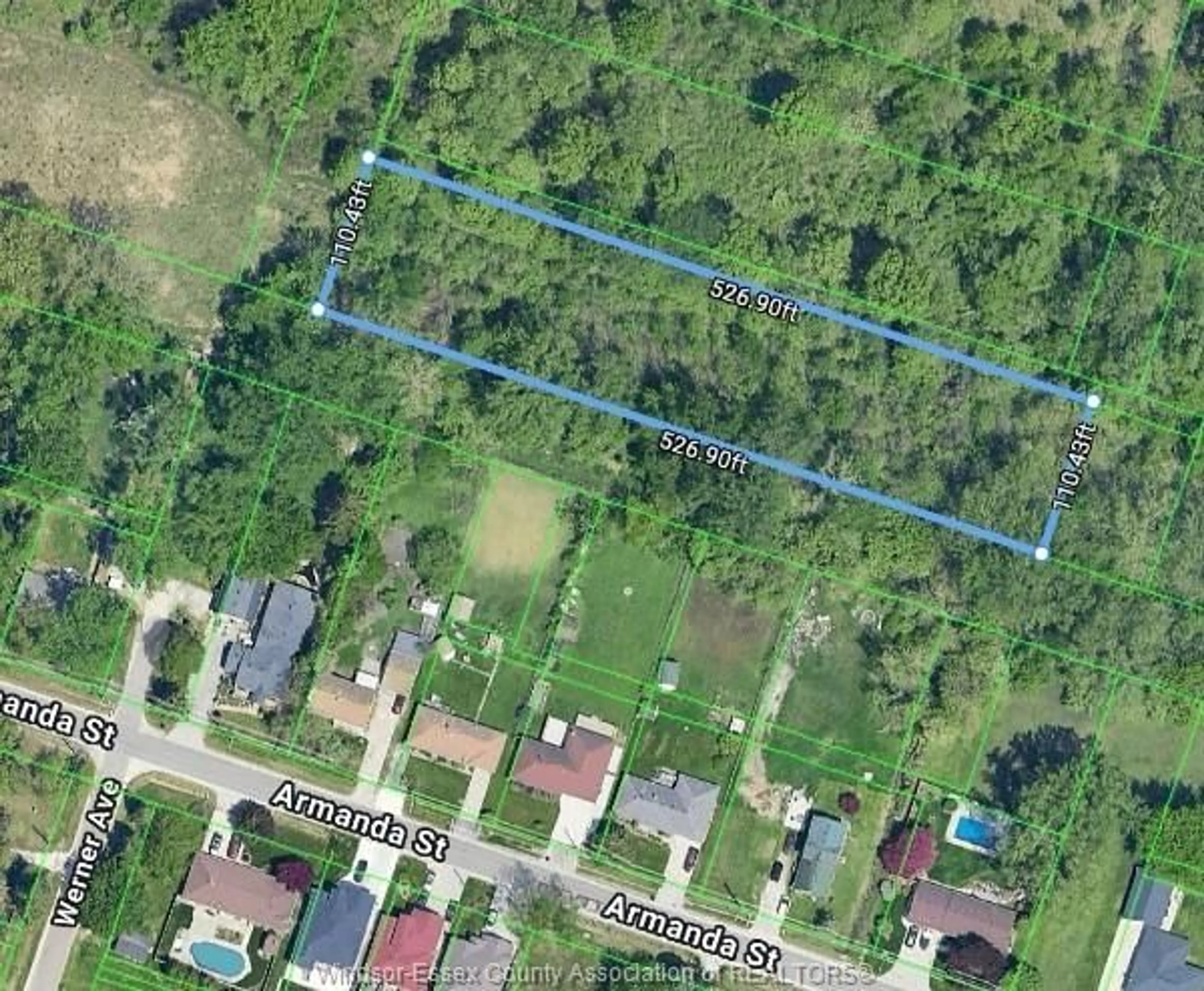 A pic from outside/outdoor area/front of a property/back of a property/a pic from drone, street for 0 JOYCE St, Windsor Ontario N9C 3X1