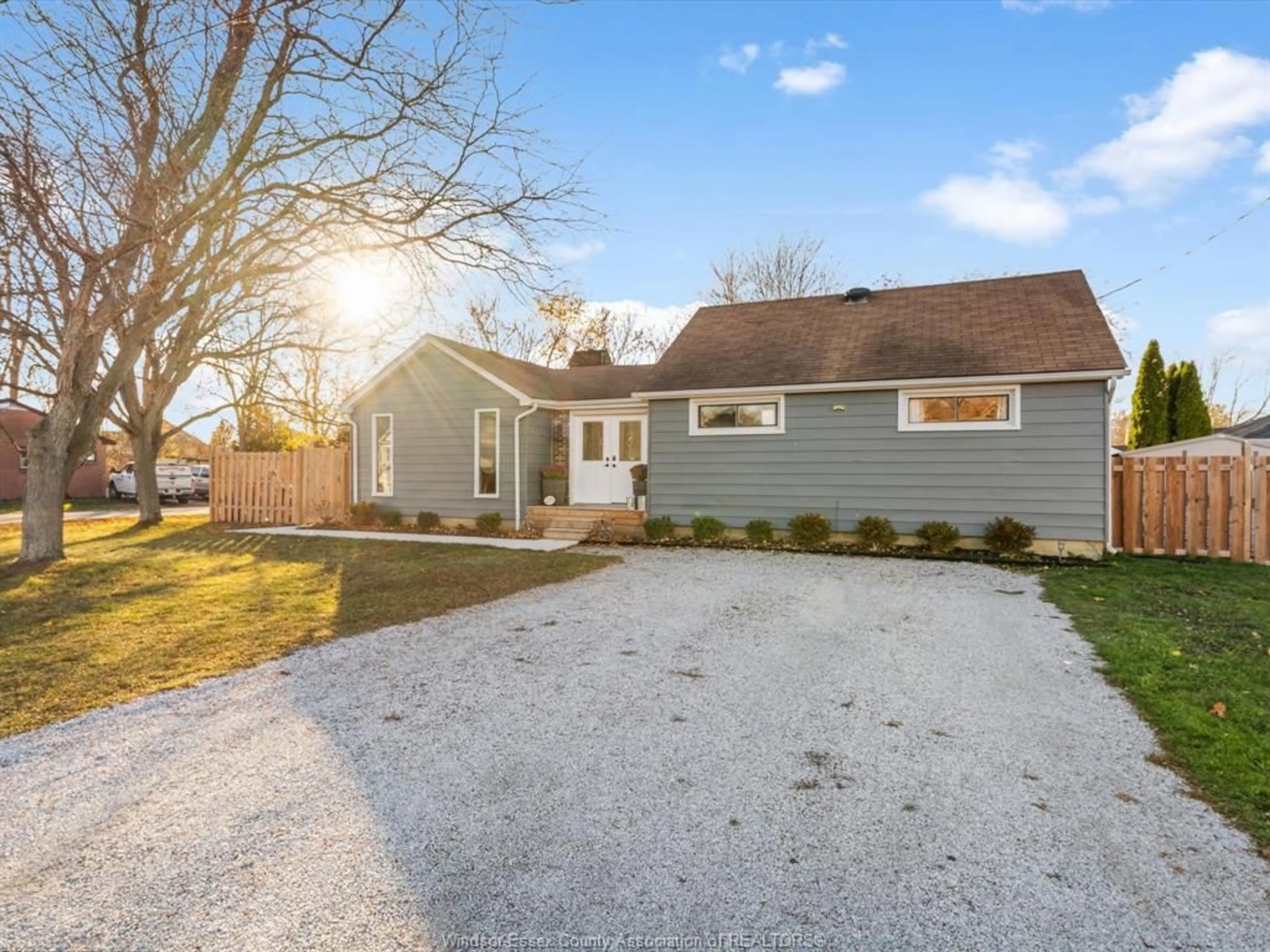 Home with vinyl exterior material, street for 223 CARUHEL Dr, Lakeshore Ontario N0R 1C0