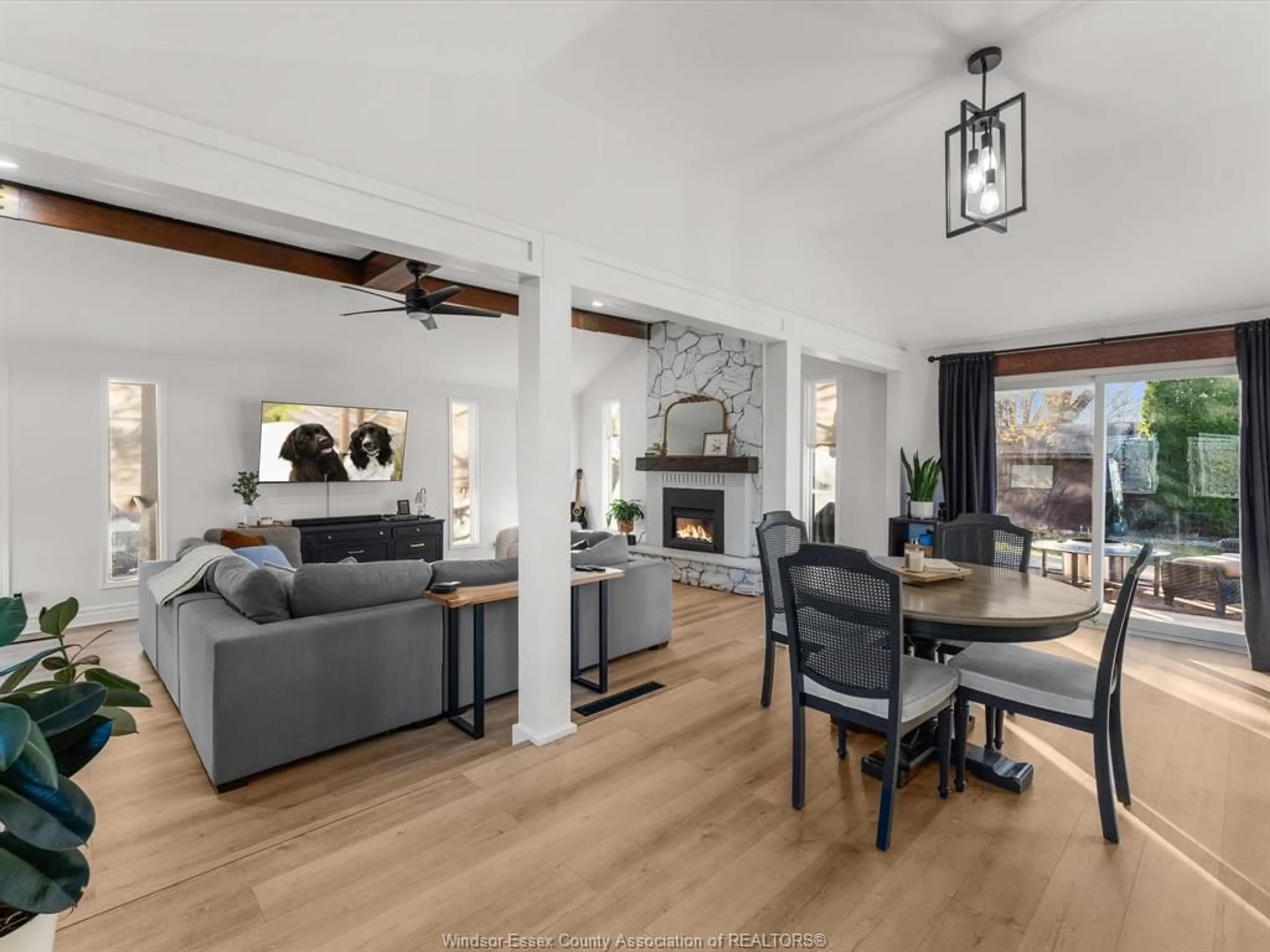 Living room with furniture, wood/laminate floor for 223 CARUHEL Dr, Lakeshore Ontario N0R 1C0