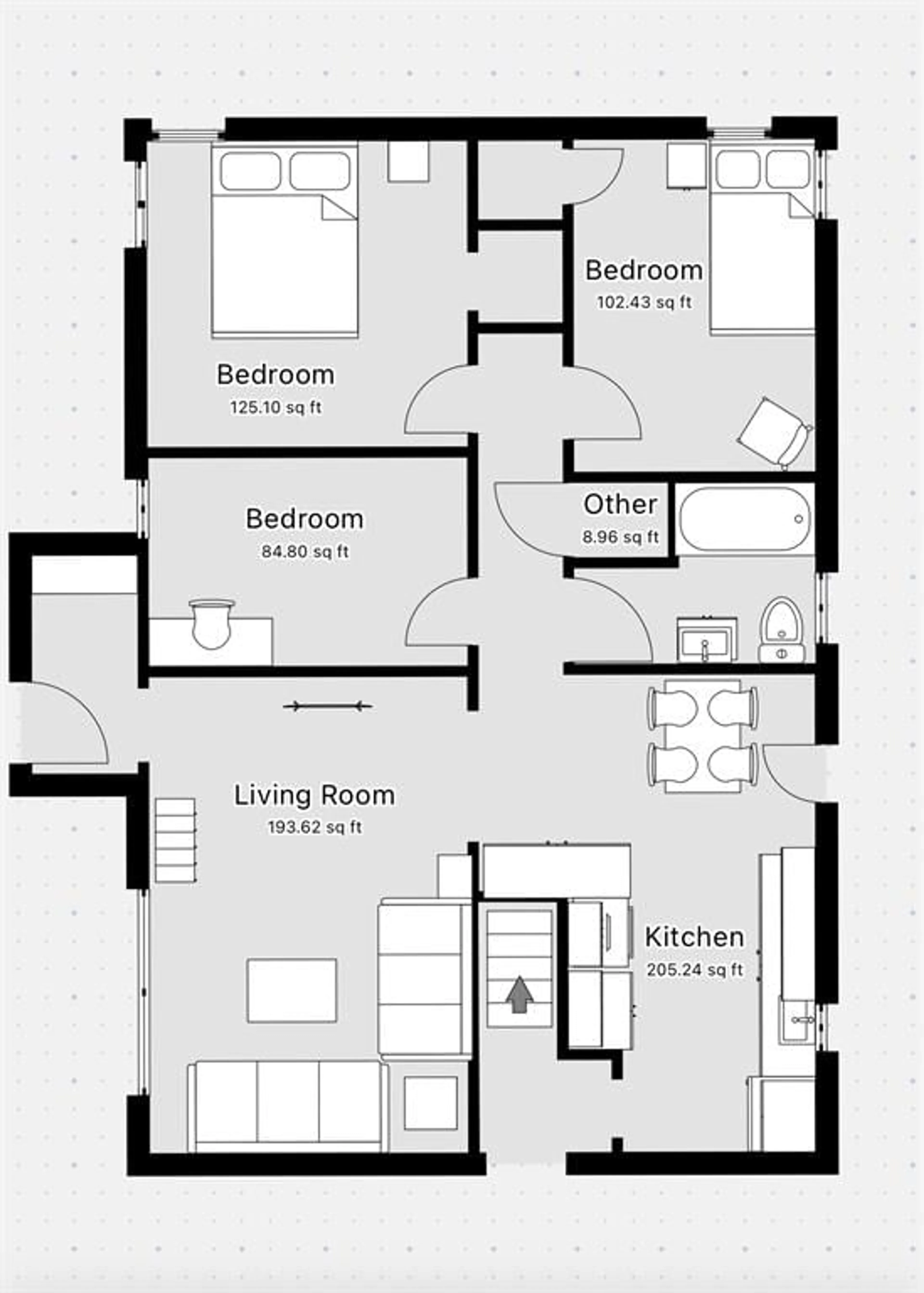 Floor plan for 914 HAGLE St, Sarnia Ontario N7V 4A7