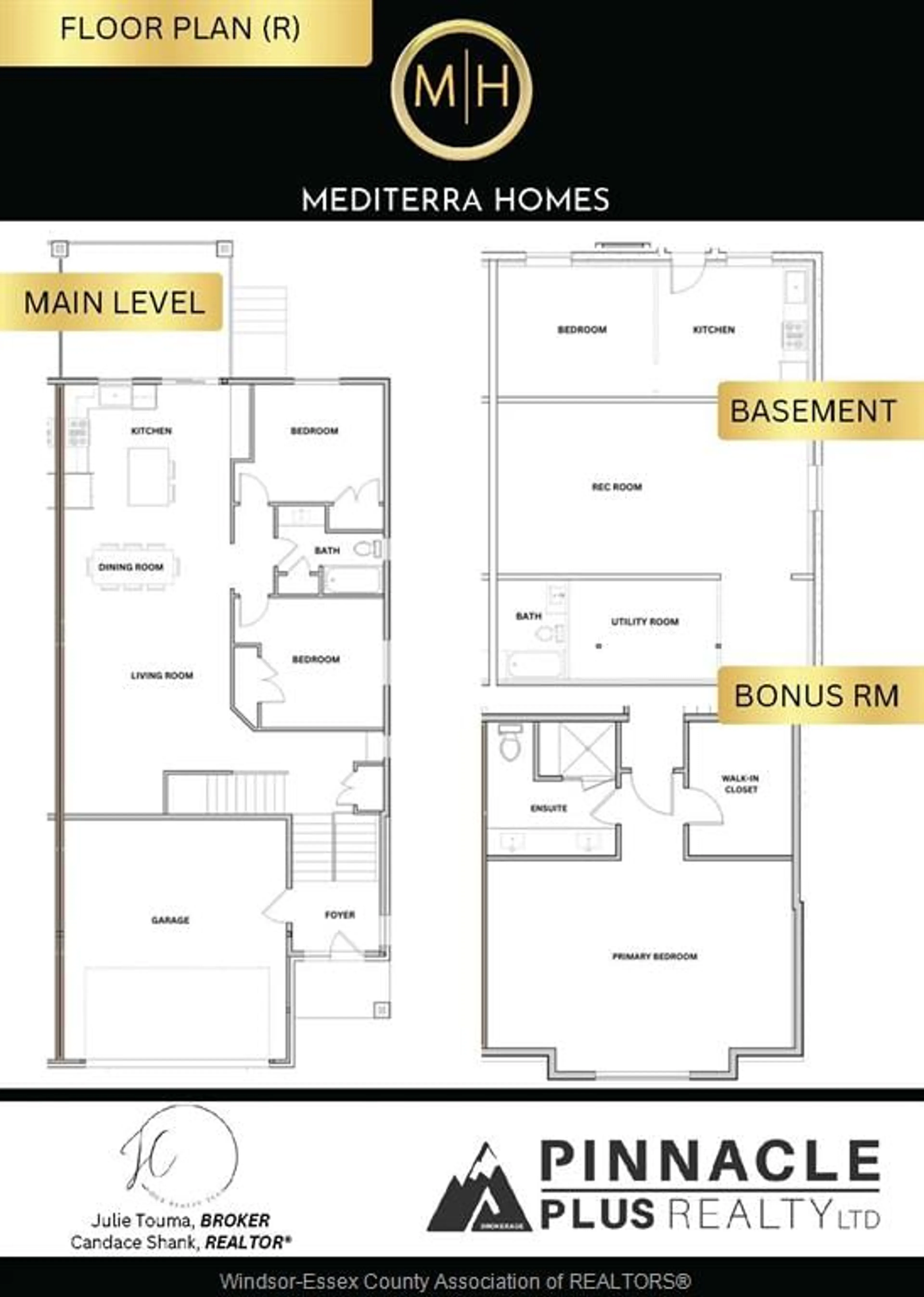 Floor plan for 344 MAYRAND St, LaSalle Ontario N9J 0E7