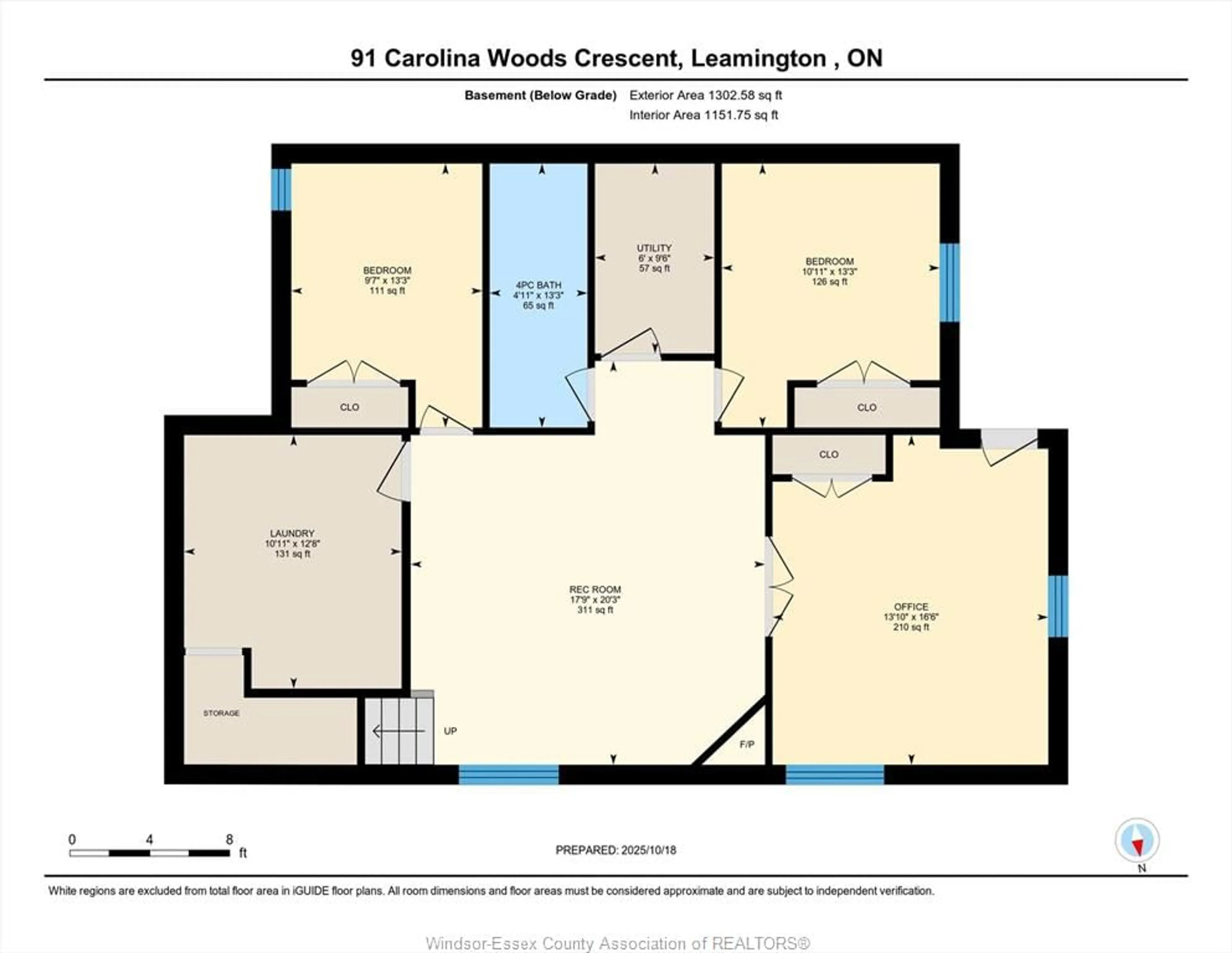 Floor plan for 91 CAROLINA WOODS Cres, Leamington Ontario N8H 5N2