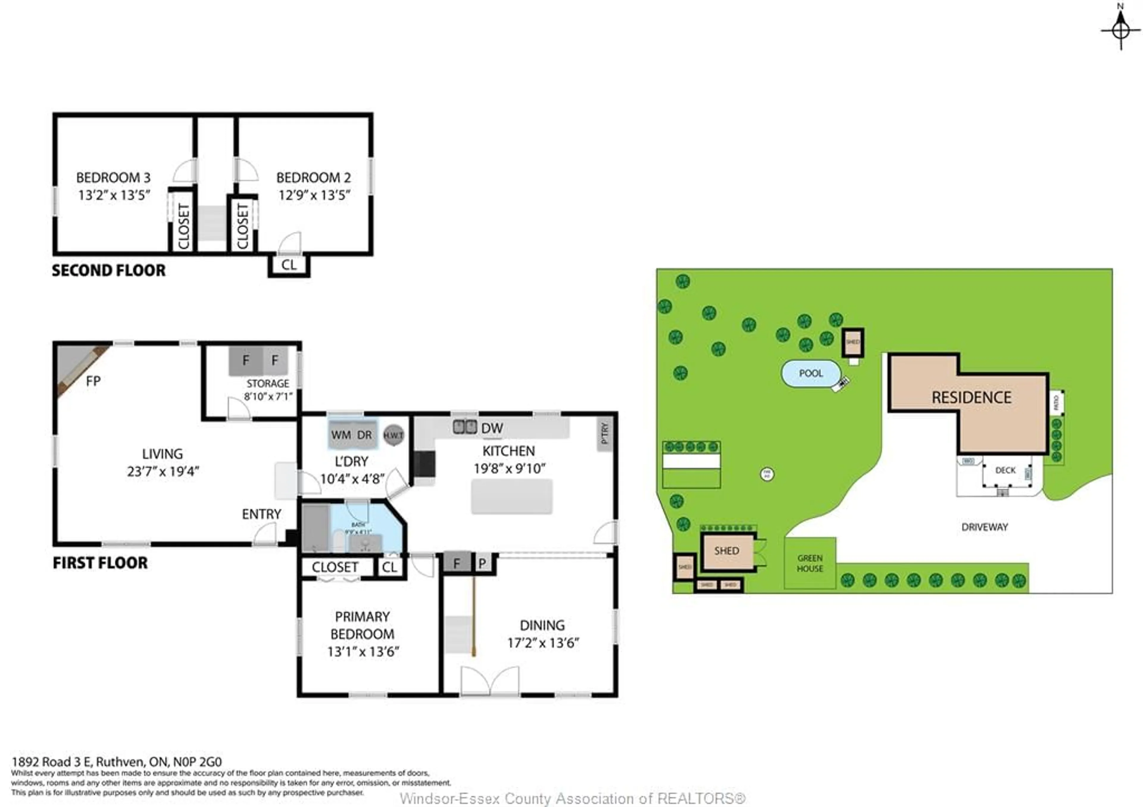 Floor plan for 1892 Road 3, Kingsville Ontario N9Y 2E5