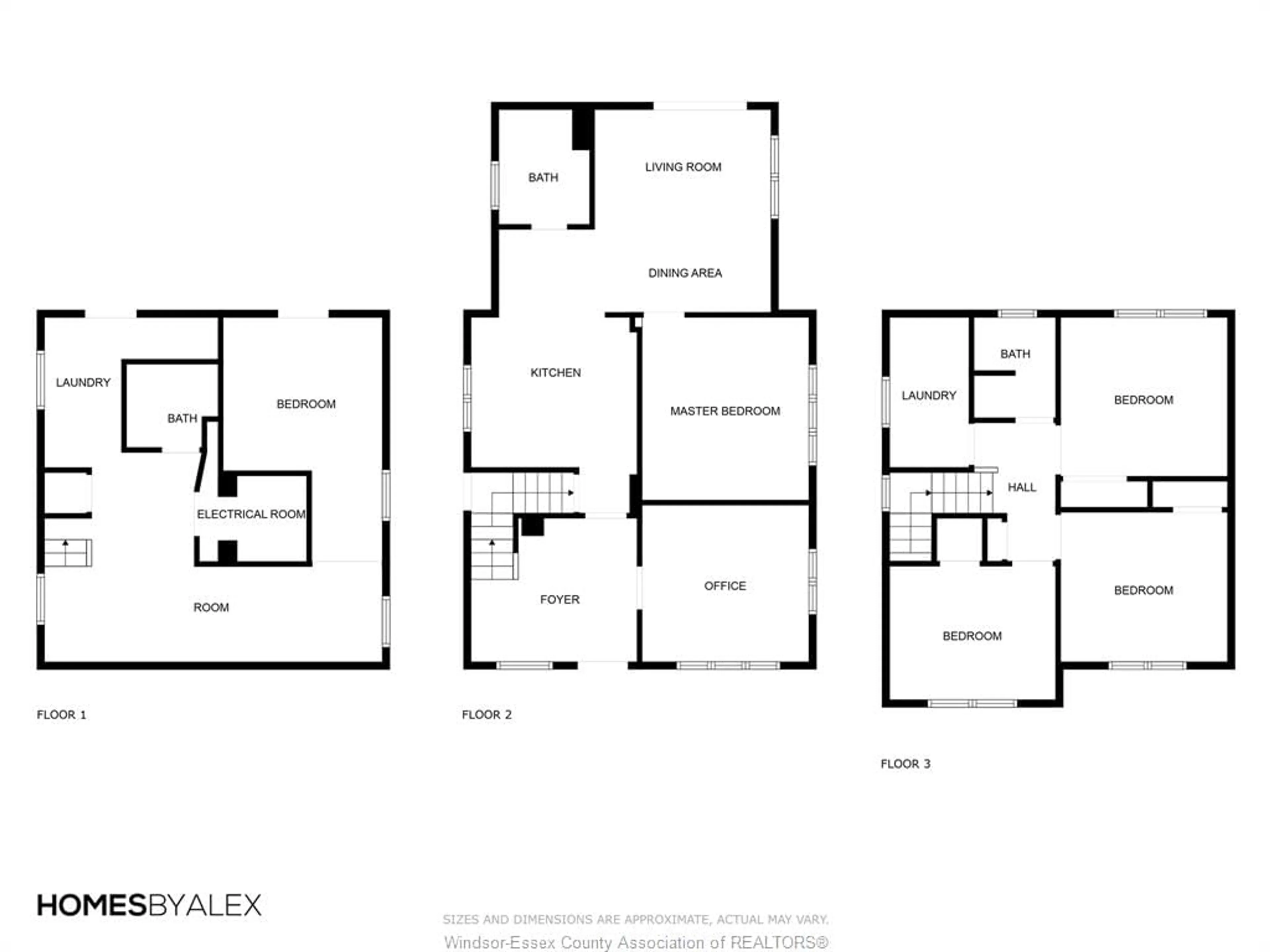 Floor plan for 161 CAMERON Ave, Windsor Ontario N9B 1Y5