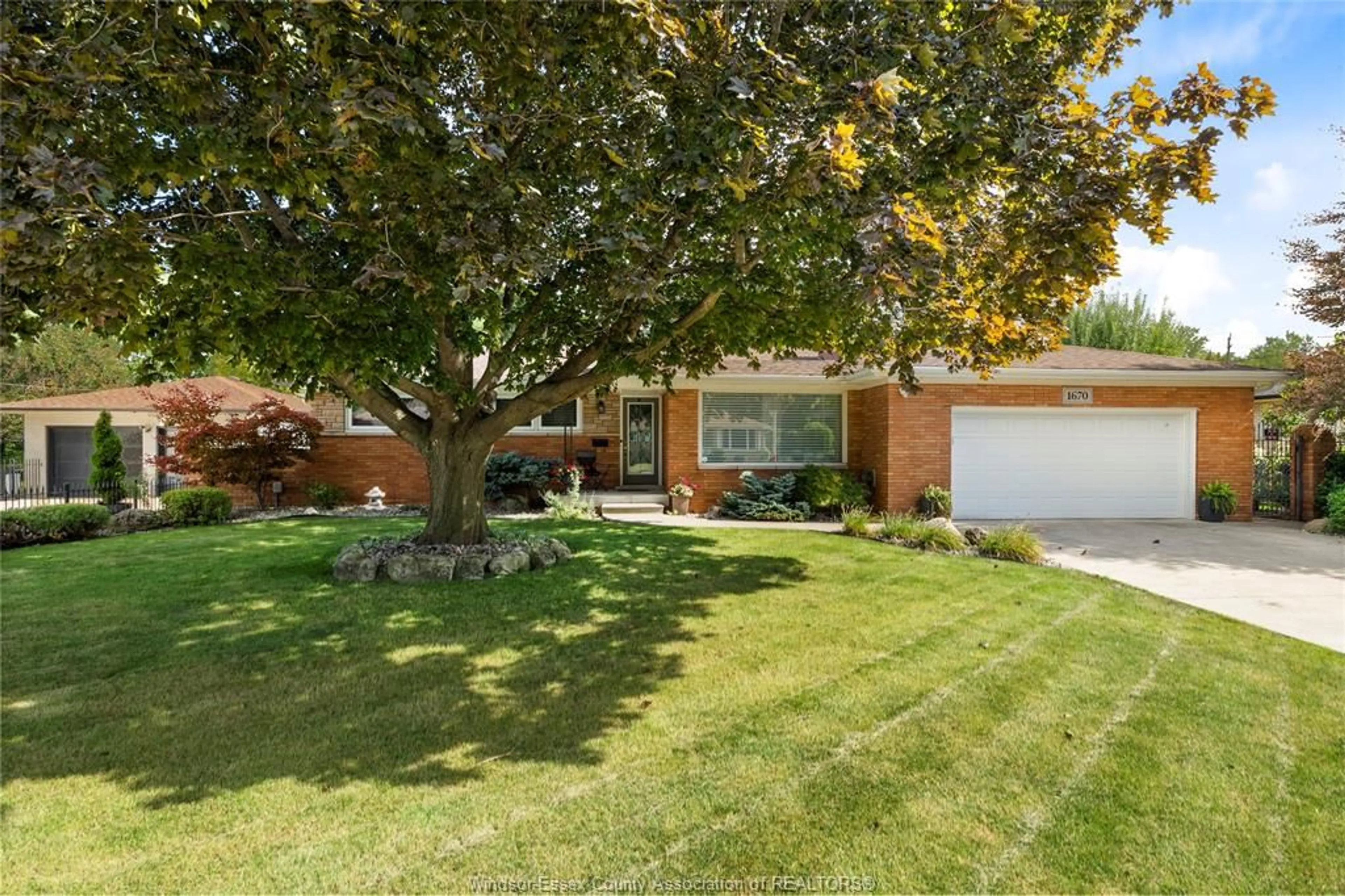 Home with brick exterior material, street for 1670 CAMPBELL, Windsor Ontario N9B 2K6