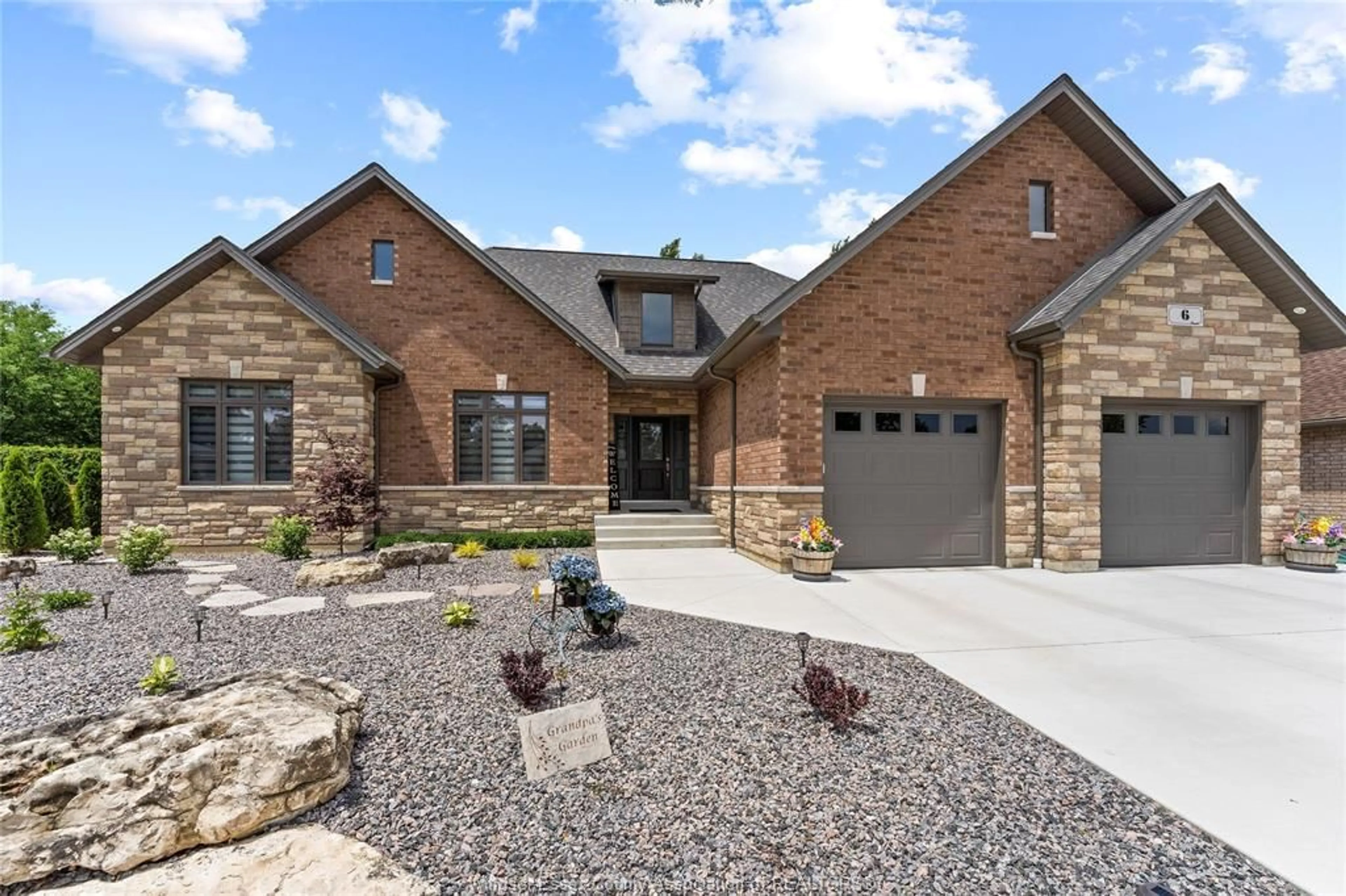 Home with brick exterior material, street for 6 Elwood Court,, Cottam Ontario N0R 1B0