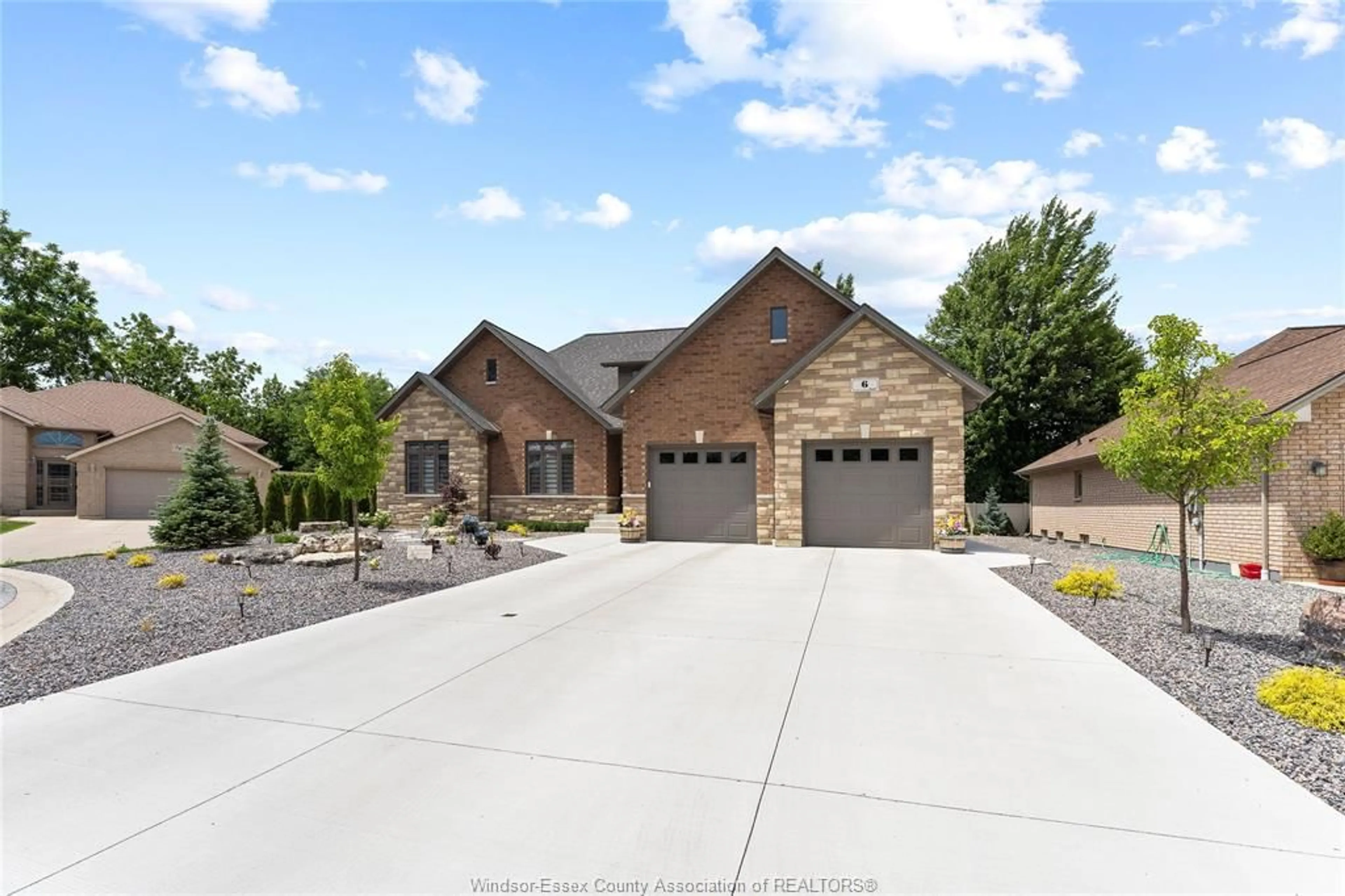 Home with brick exterior material, street for 6 Elwood Court,, Cottam Ontario N0R 1B0