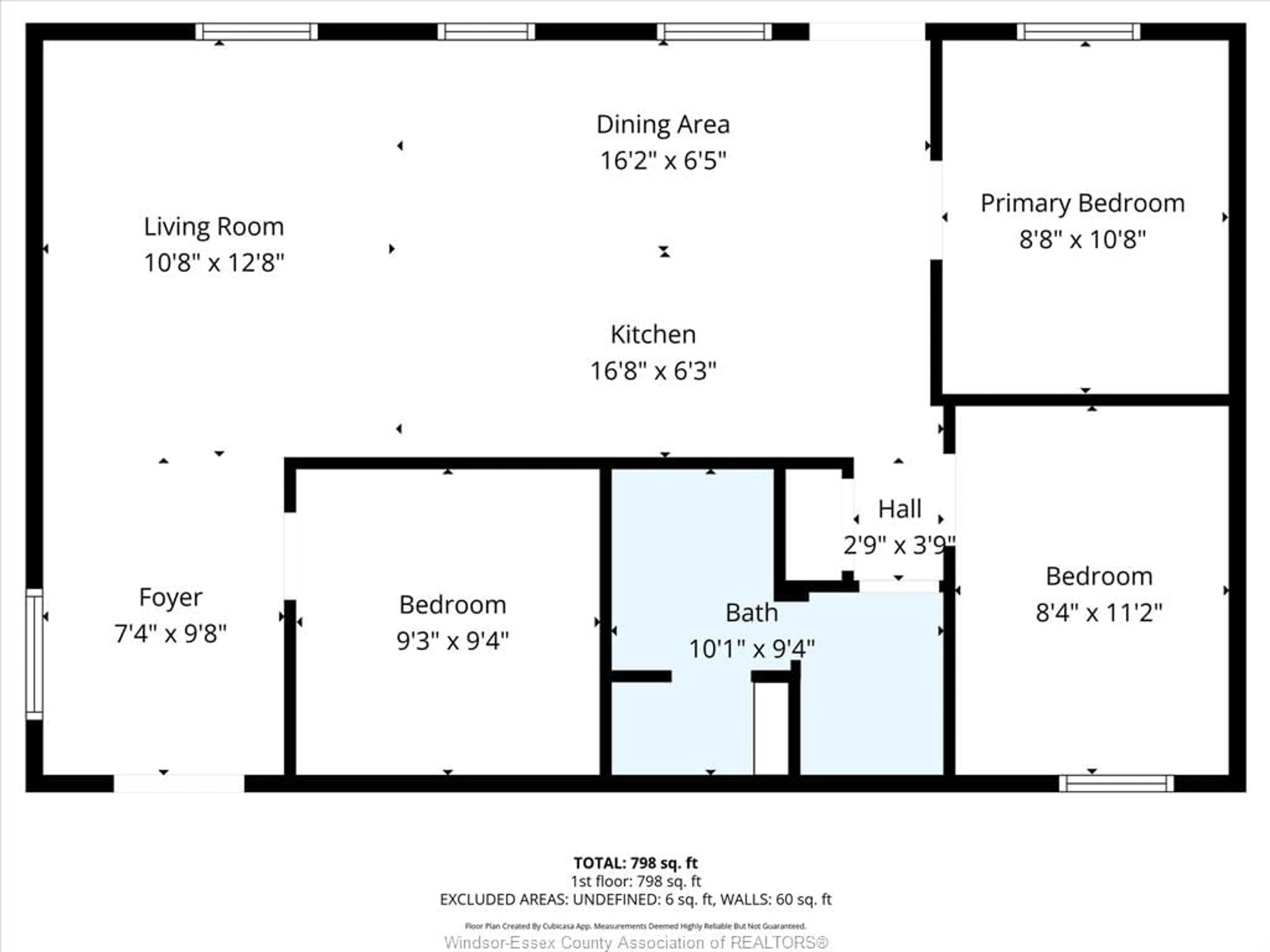 Floor plan for 1962 Ocean Line, Wheatley Ontario N0P 2P0