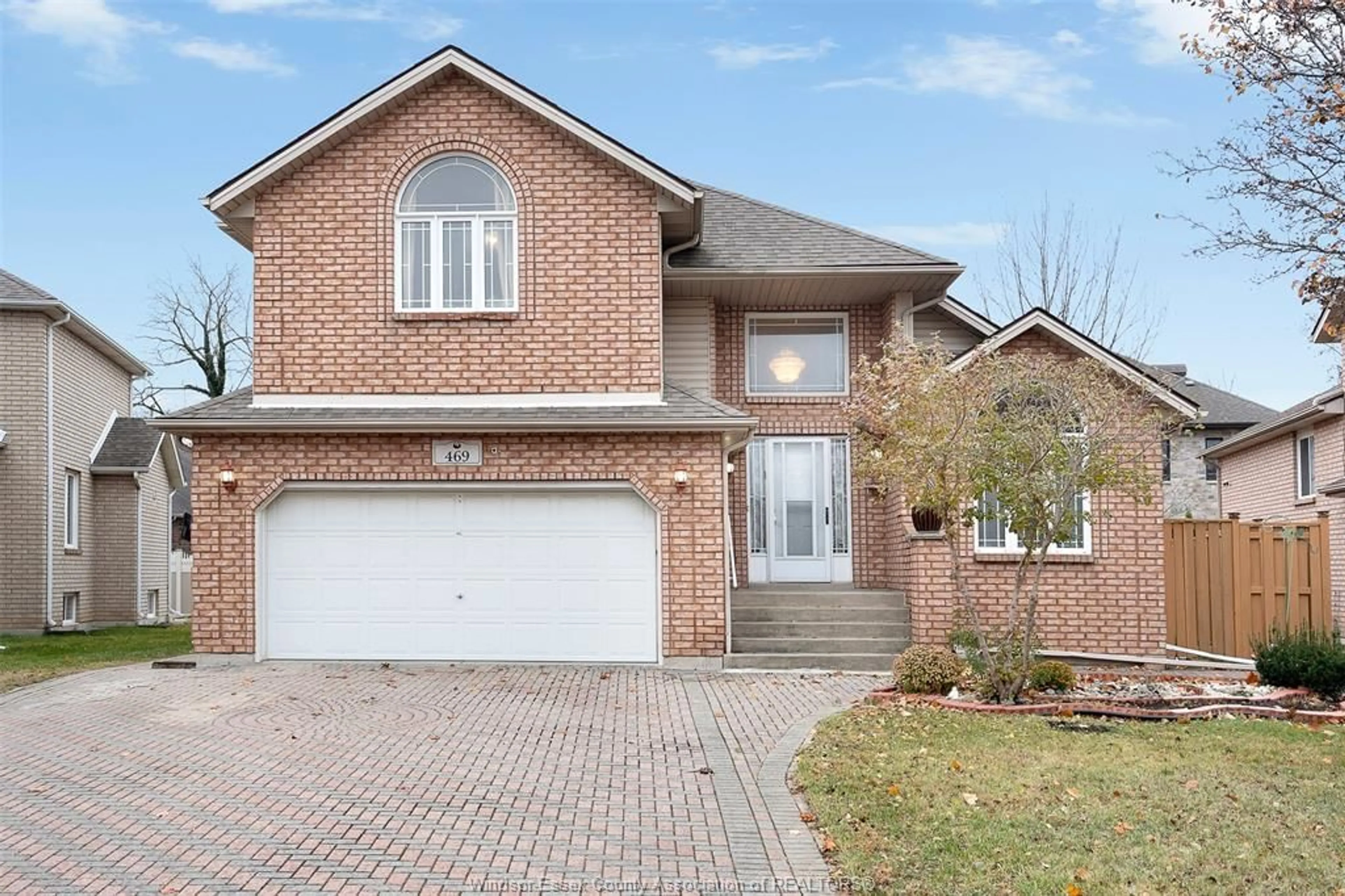 Home with brick exterior material, street for 469 John Harvey Crescent, Windsor Ontario N9E 4R3