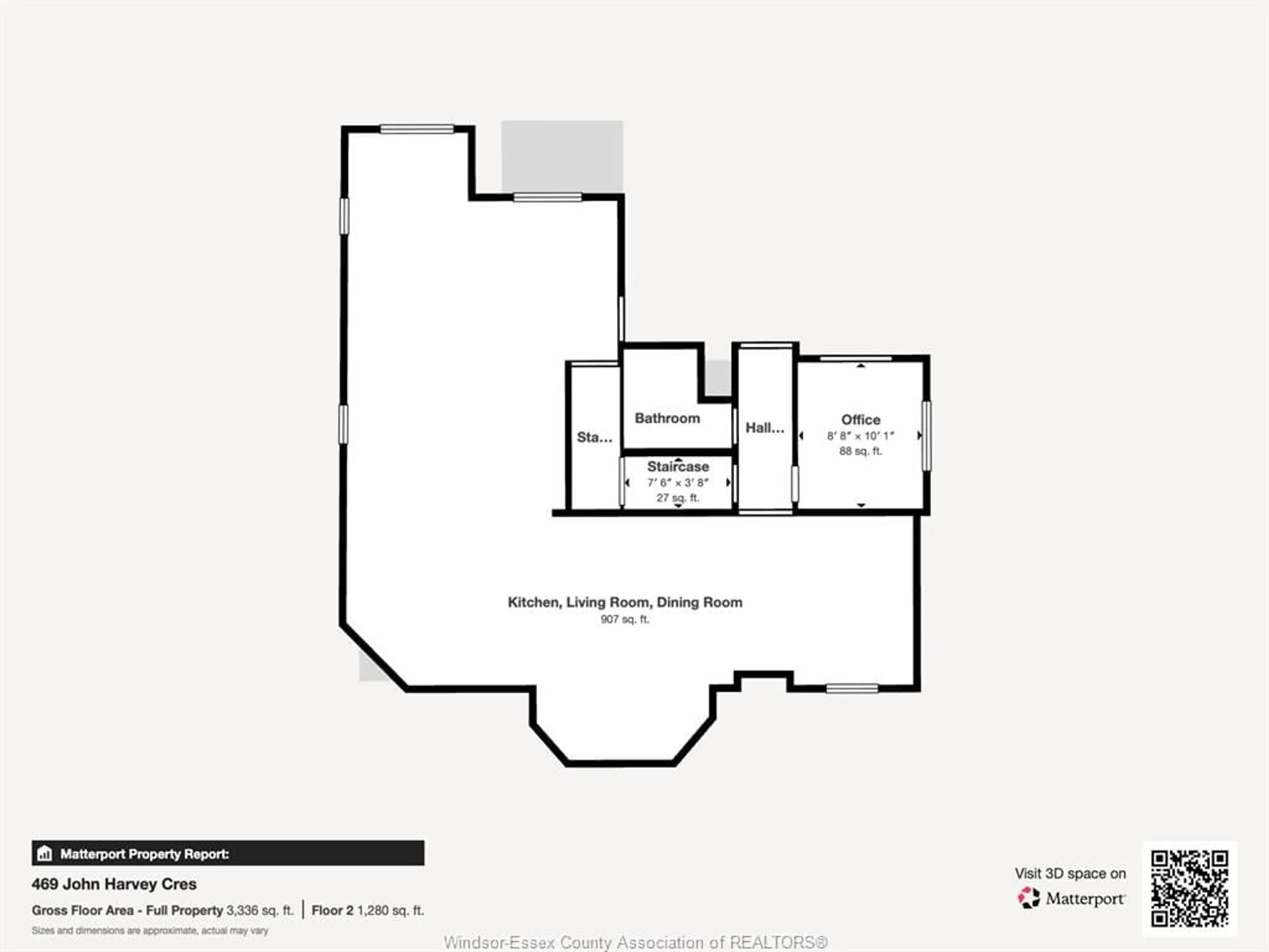 Floor plan for 469 John Harvey Crescent, Windsor Ontario N9E 4R3