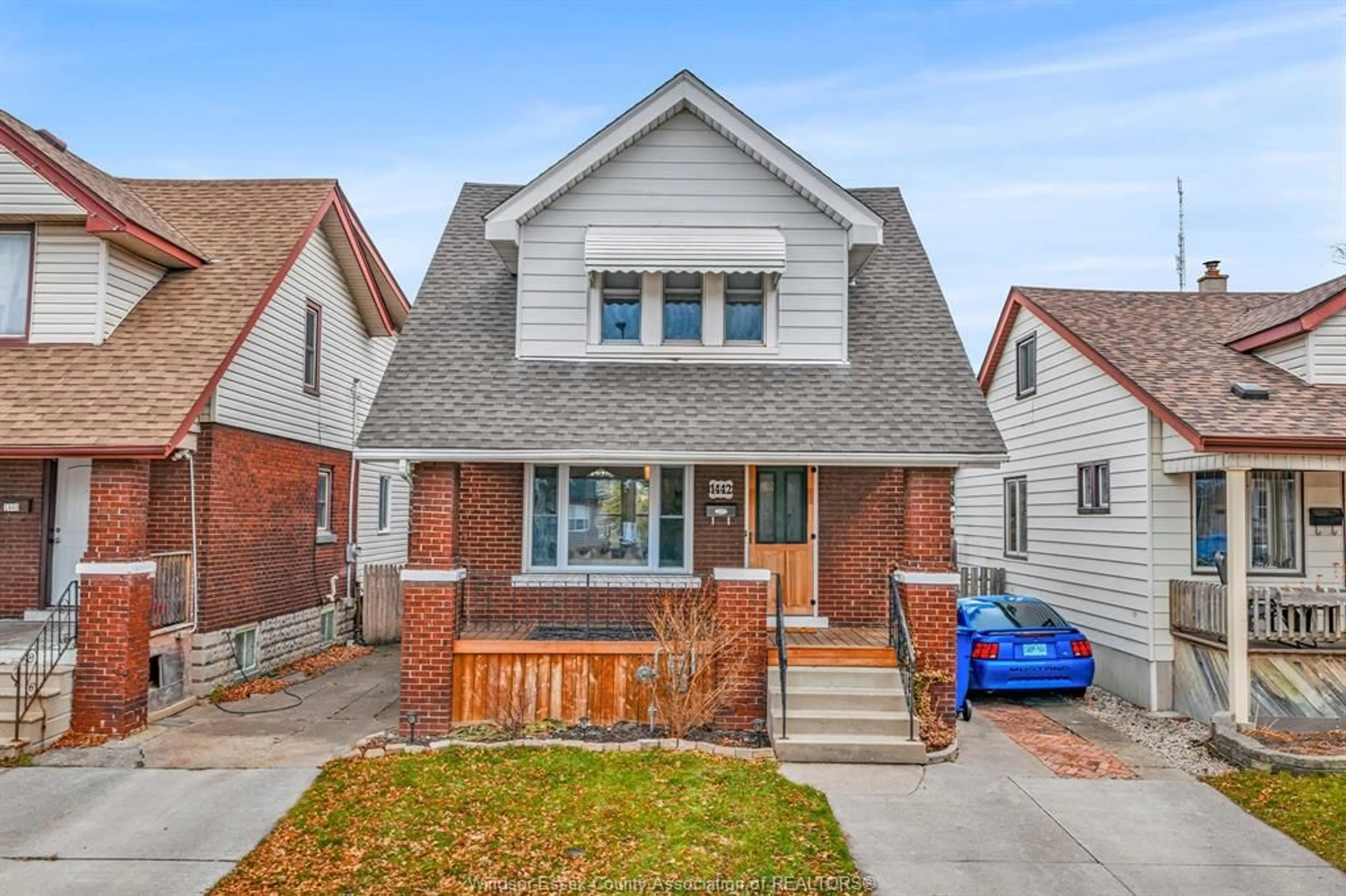Home with brick exterior material, street for 1442 HENRY FORD CENTRE Dr, Windsor Ontario N8Y 2V1