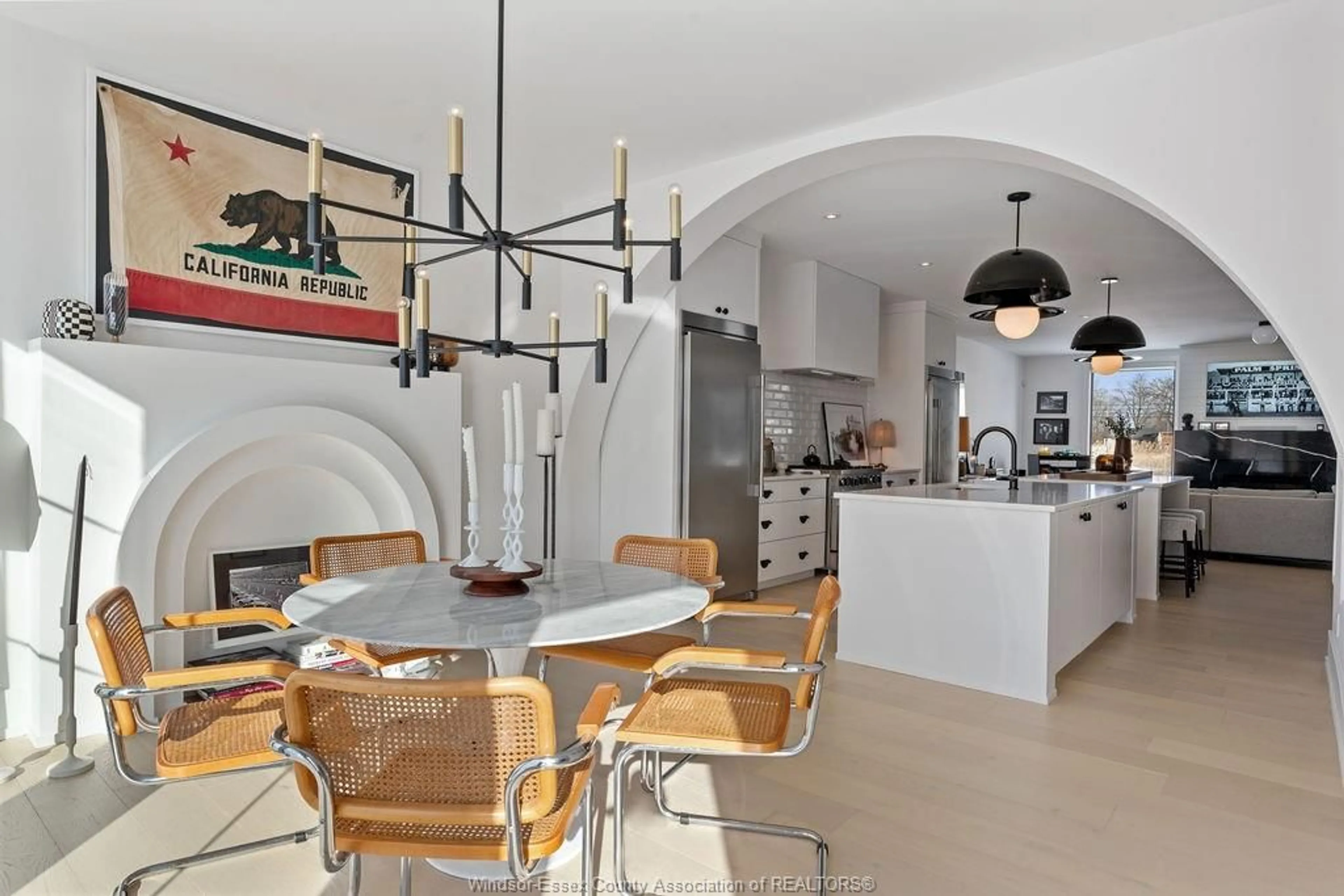 Open concept kitchen, ceramic/tile floor for 1680 ORFORD Rd #17, LaSalle Ontario N9J 1X1