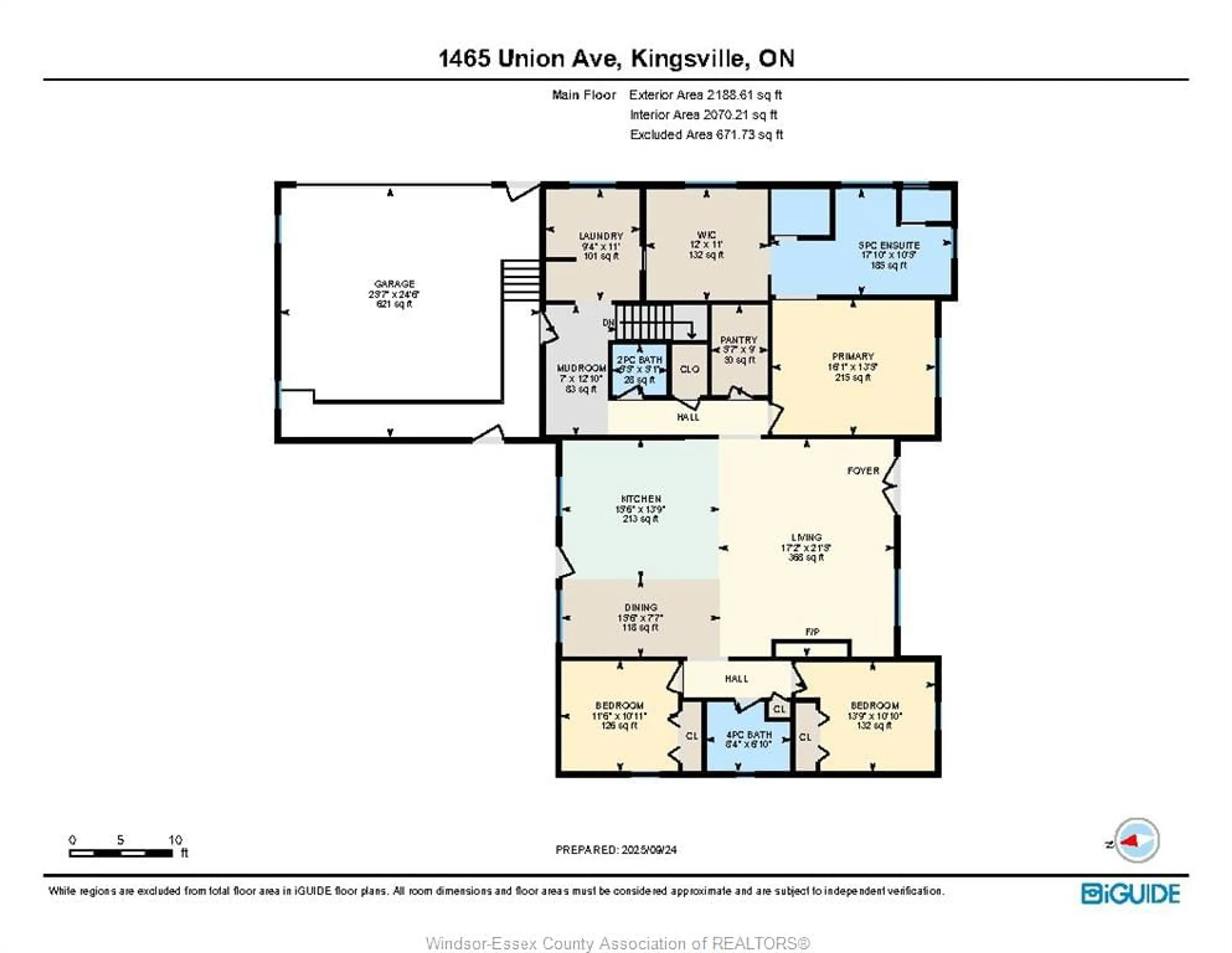 Floor plan for 1465 UNION Ave, Kingsville Ontario N9Y 2V2
