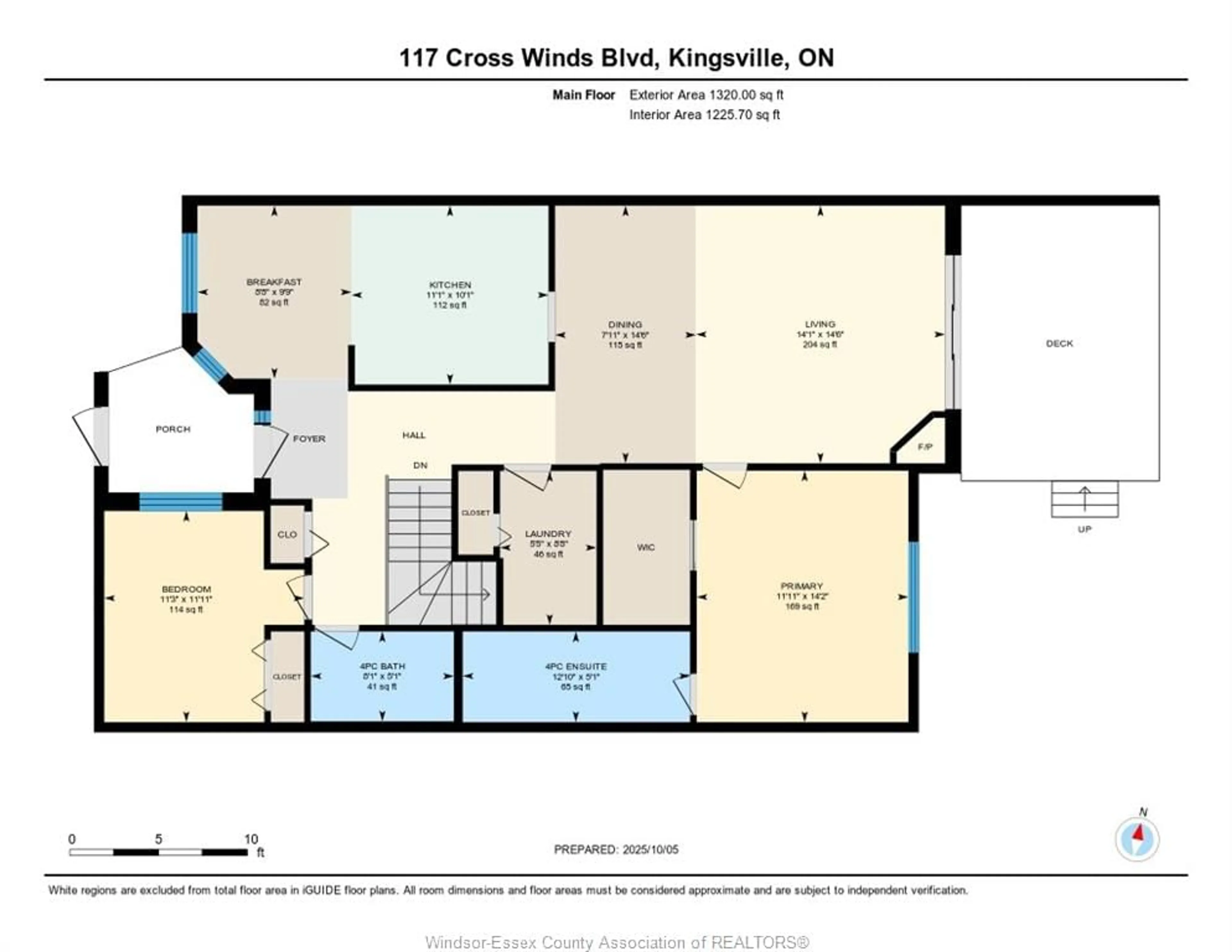 Floor plan for 117 CROSSWINDS #10, Kingsville Ontario N9Y 4B1