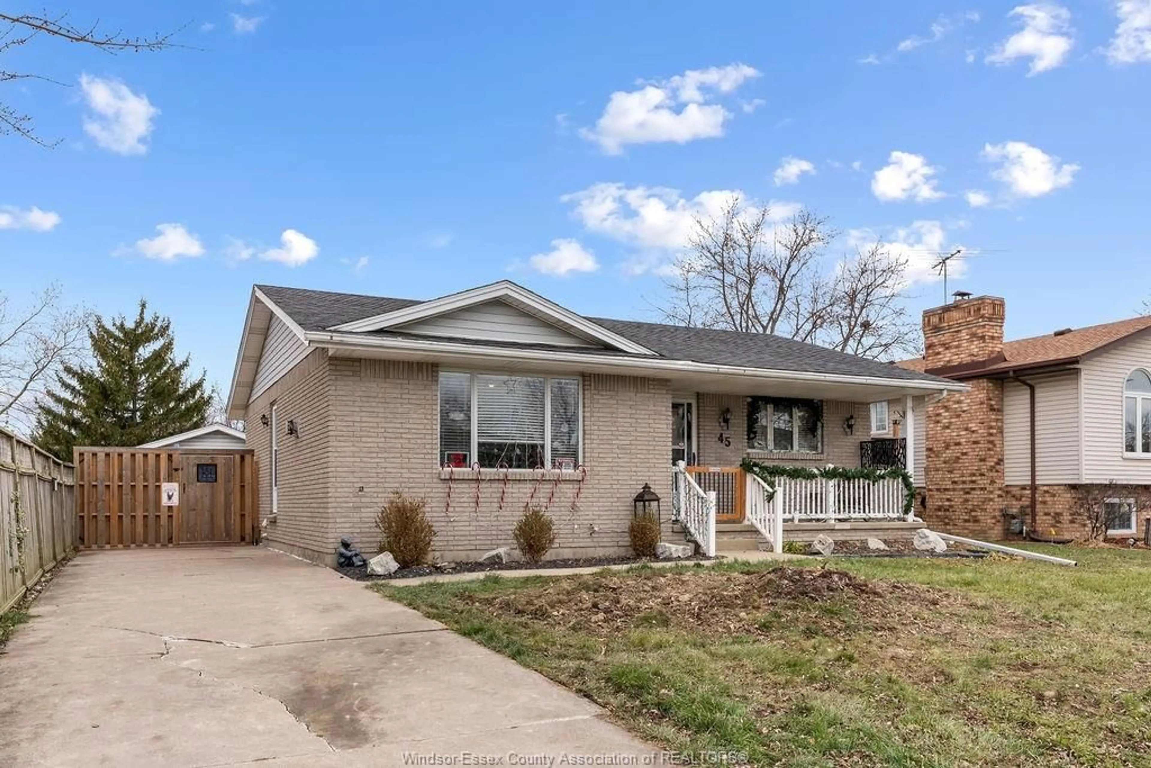 Home with brick exterior material, street for 45 Stanton Cres, Essex Ontario N8M 3B9