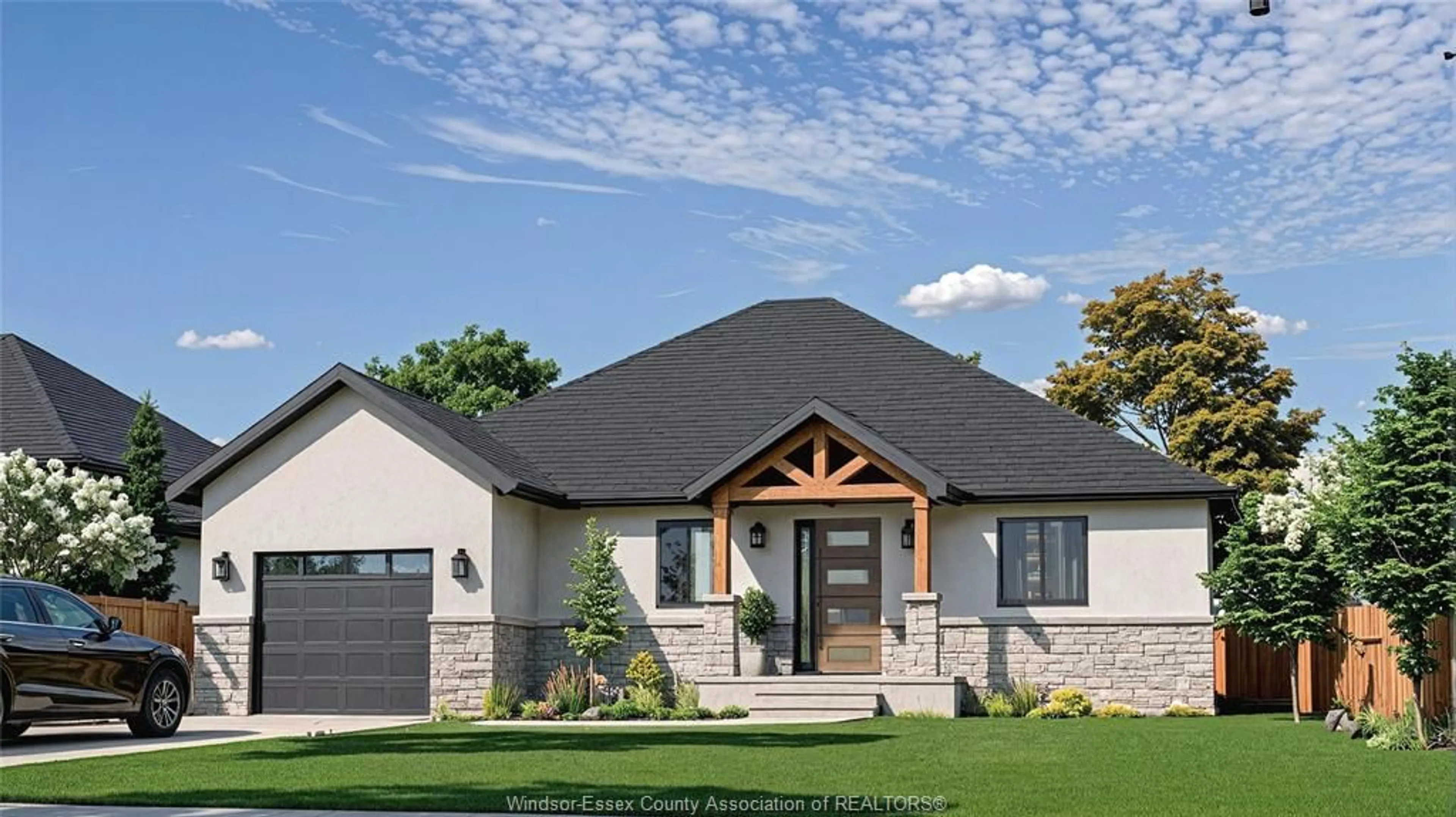 Home with brick exterior material, street for LOT 42 Colchester Heights – County Rd 50 & Amba, Harrow Ontario N0R 1G0