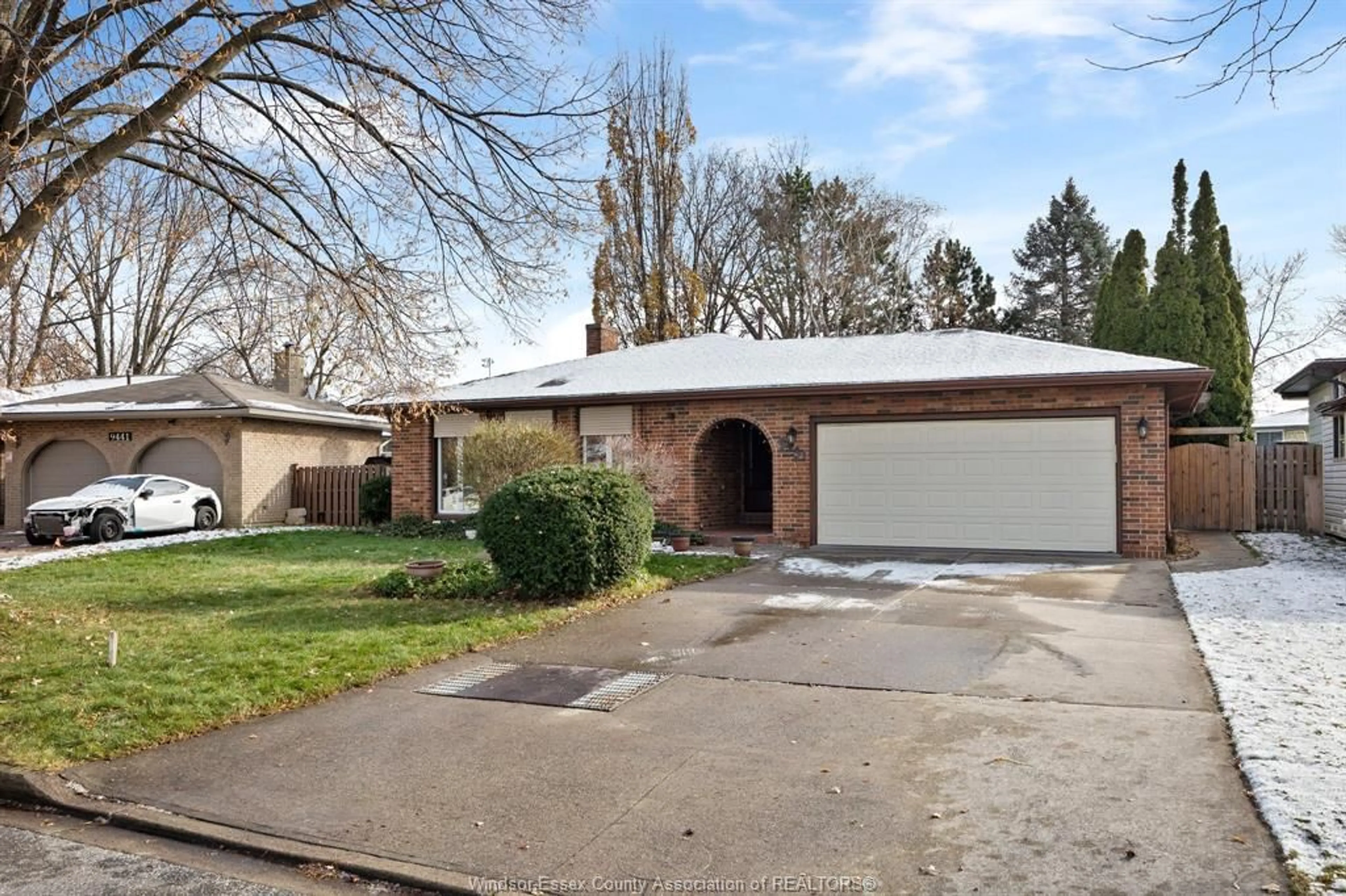 Home with brick exterior material, street for 9431 ASHLAND Dr, Windsor Ontario N8R 1V3