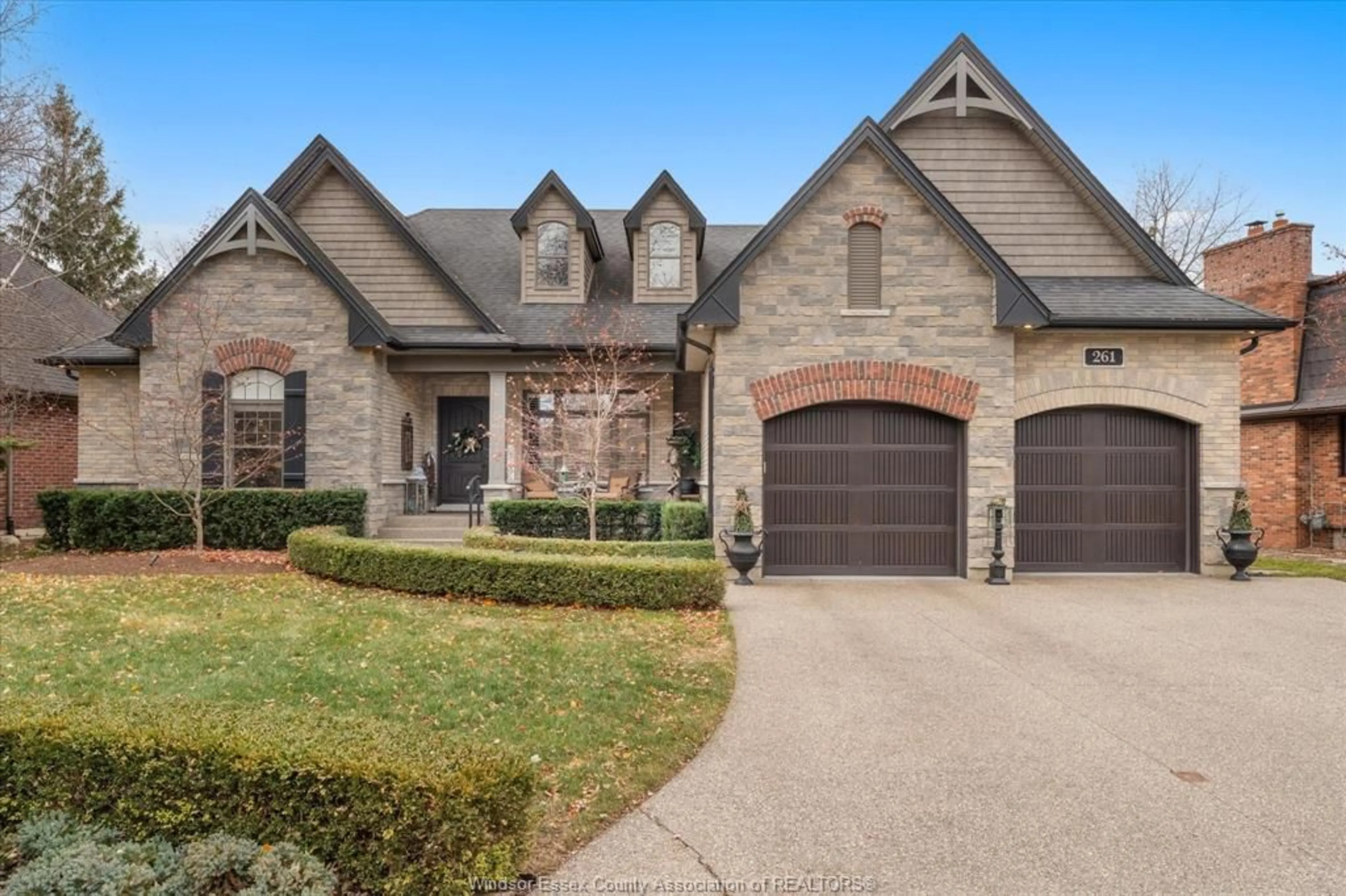 Home with brick exterior material, street for 261 CORONADO Dr, Tecumseh Ontario N8N 2E3