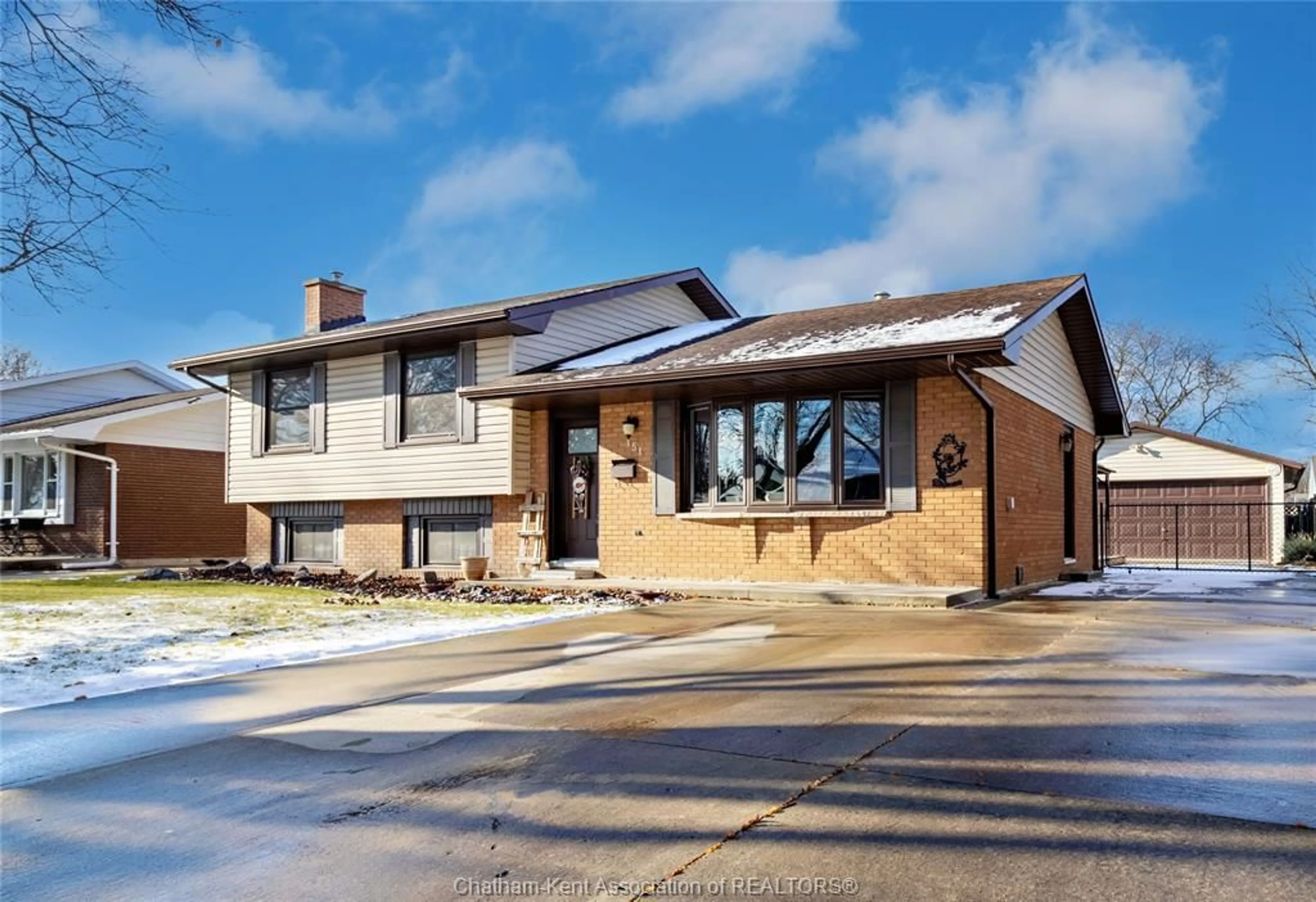 Home with brick exterior material, street for 151 BALDOON Rd, Chatham Ontario N7L 1E2