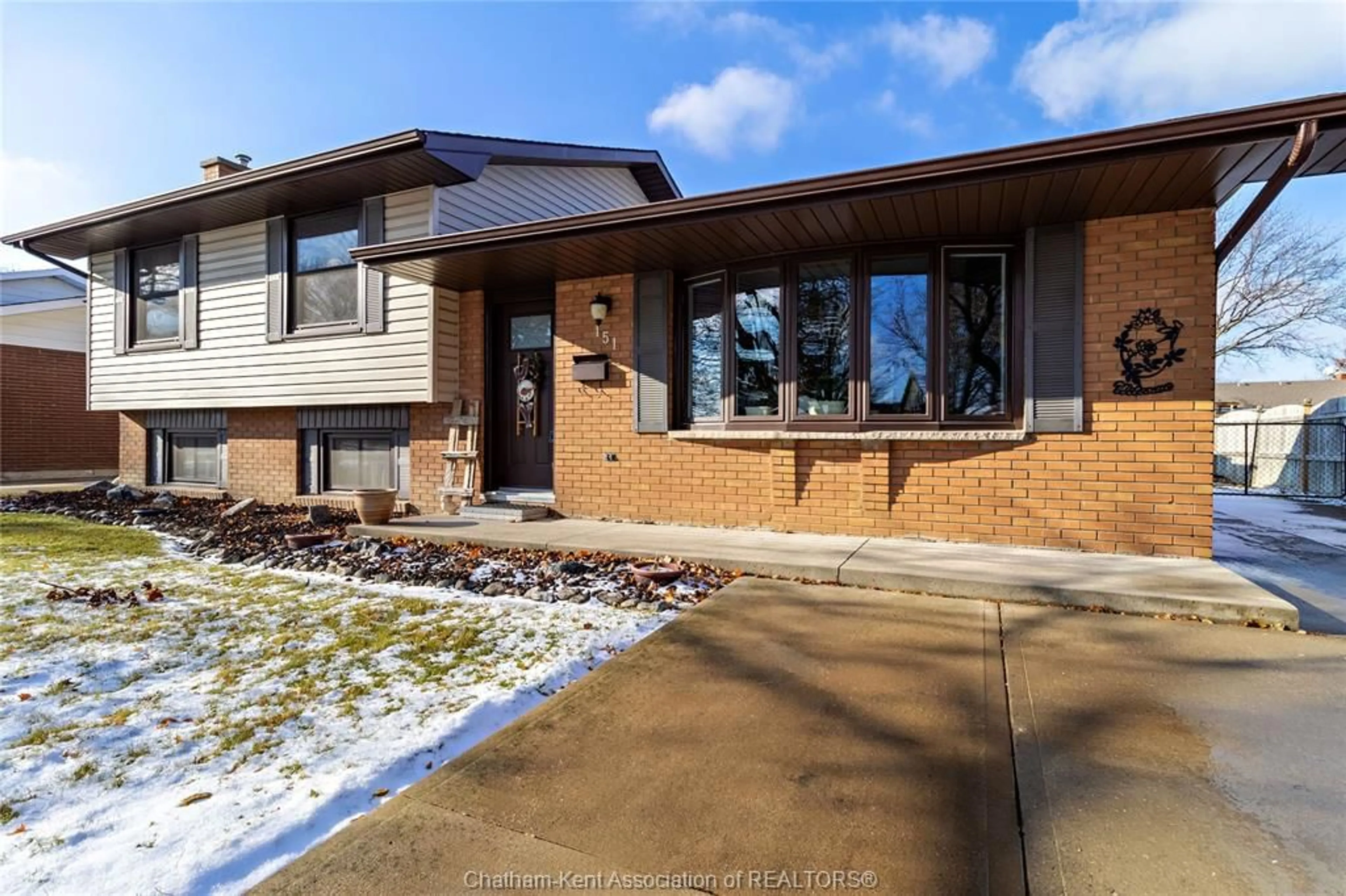 Home with brick exterior material, street for 151 BALDOON Rd, Chatham Ontario N7L 1E2