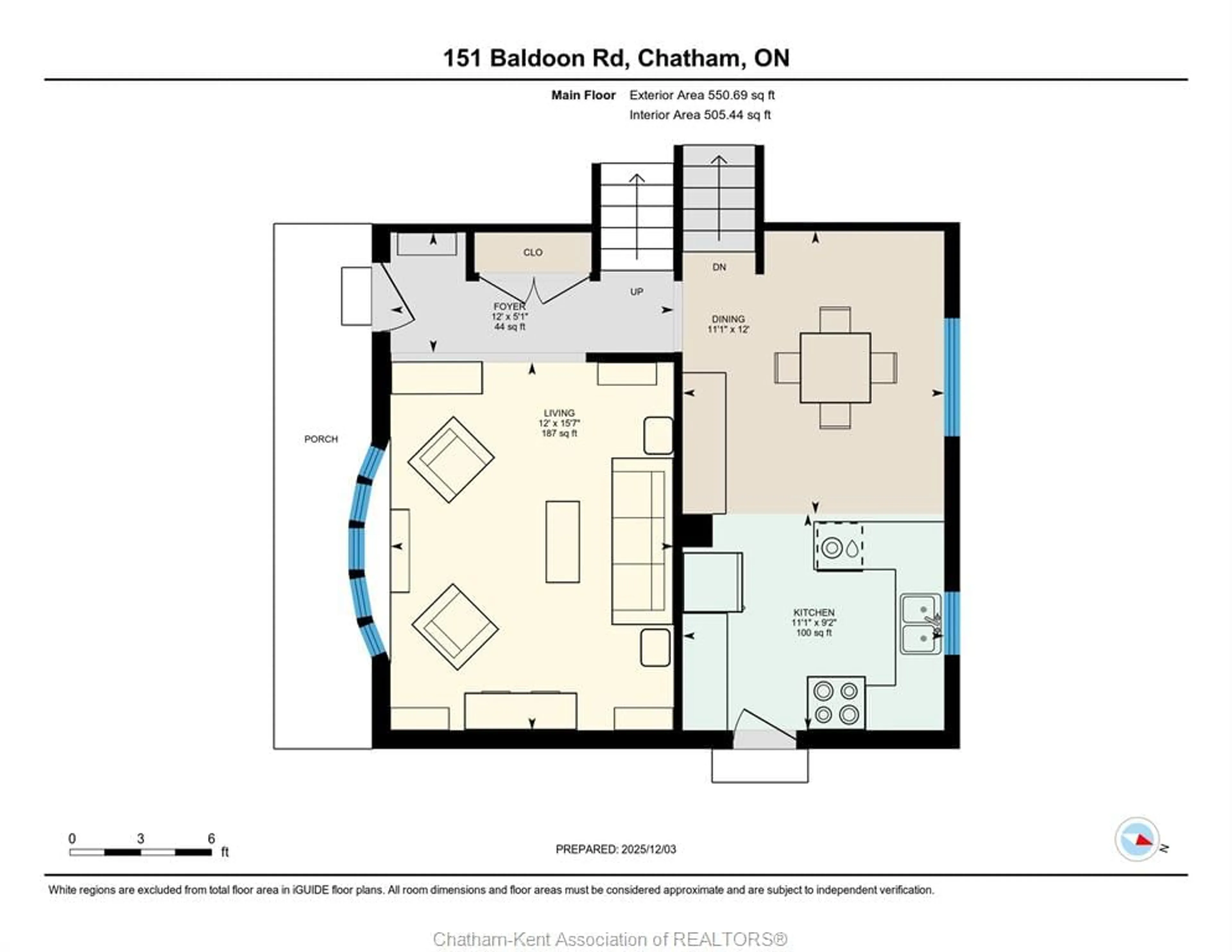 Floor plan for 151 BALDOON Rd, Chatham Ontario N7L 1E2