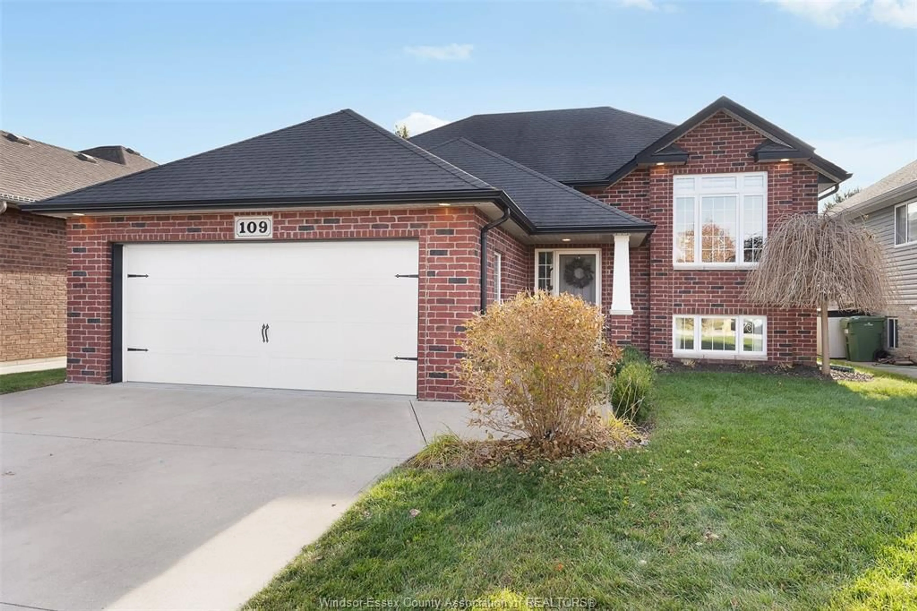 Home with brick exterior material, street for 109 GOODBURN CRT, Essex Ontario N8M 0A3