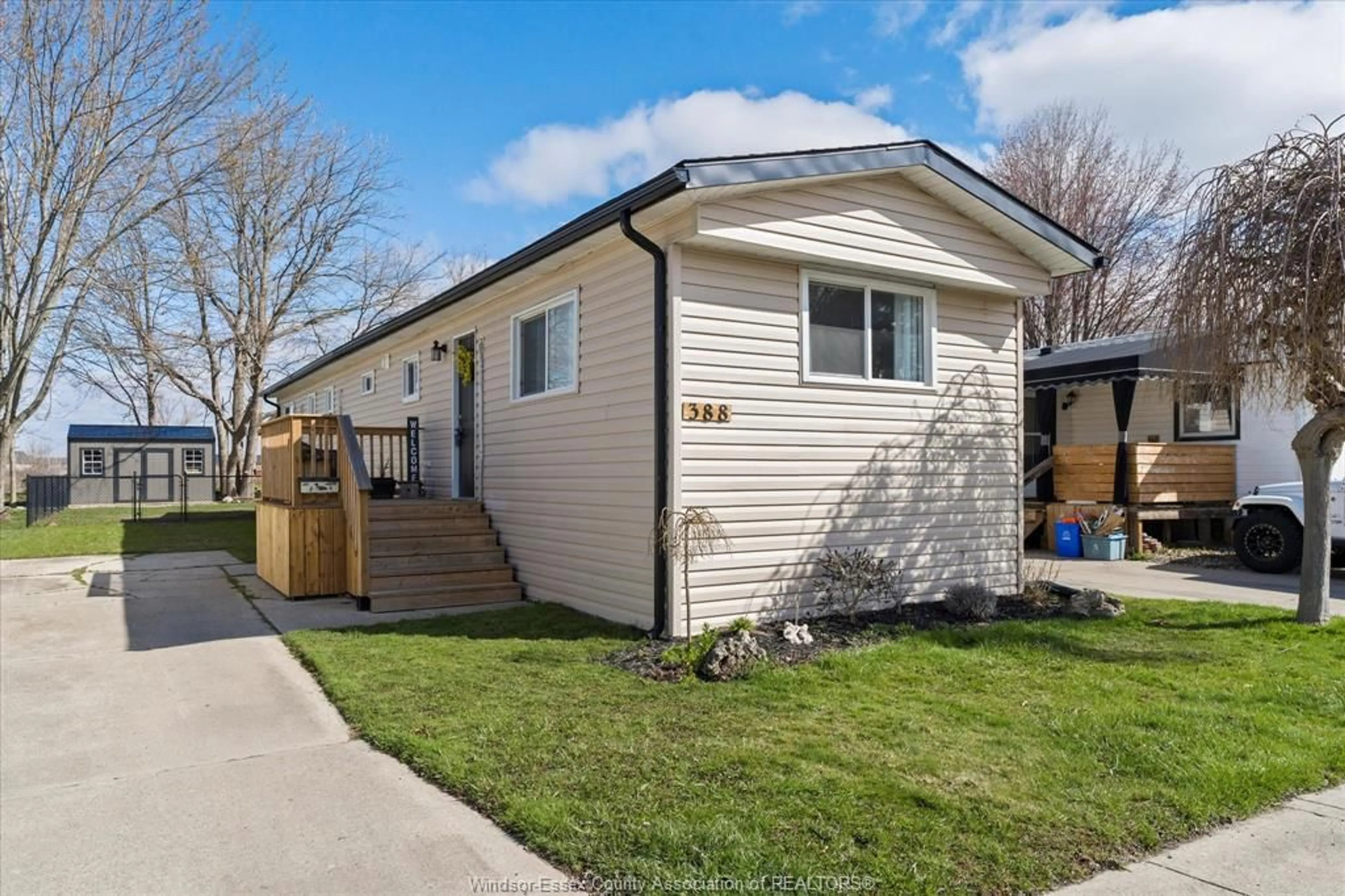 Home with vinyl exterior material, street for 388 NORTH MALDEN, Essex Ontario N8M 2Z3