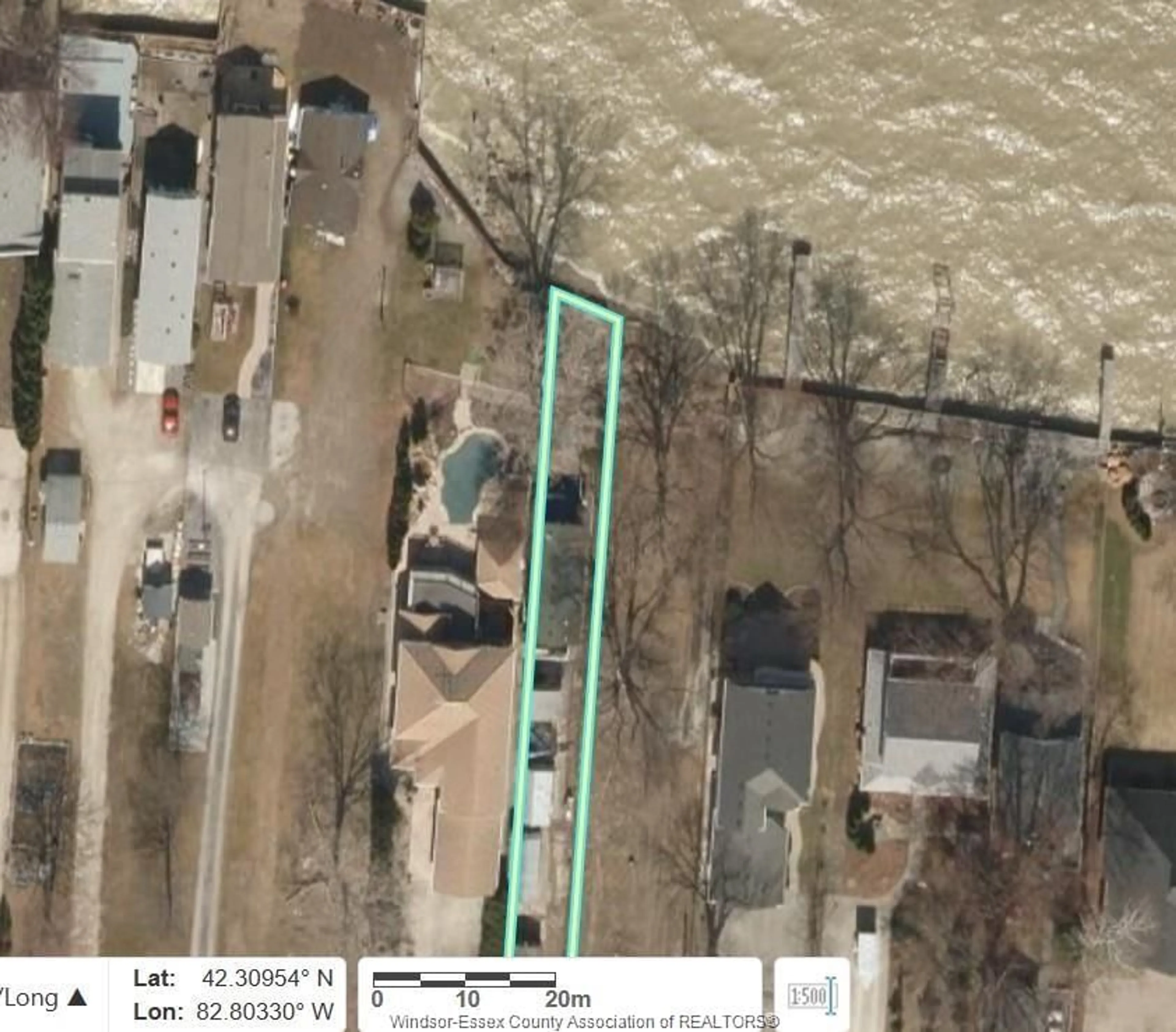 A pic from outside/outdoor area/front of a property/back of a property/a pic from drone, water/lake/river/ocean view for 670 OLD TECUMSEH Rd, Lakeshore Ontario N0R 1A0