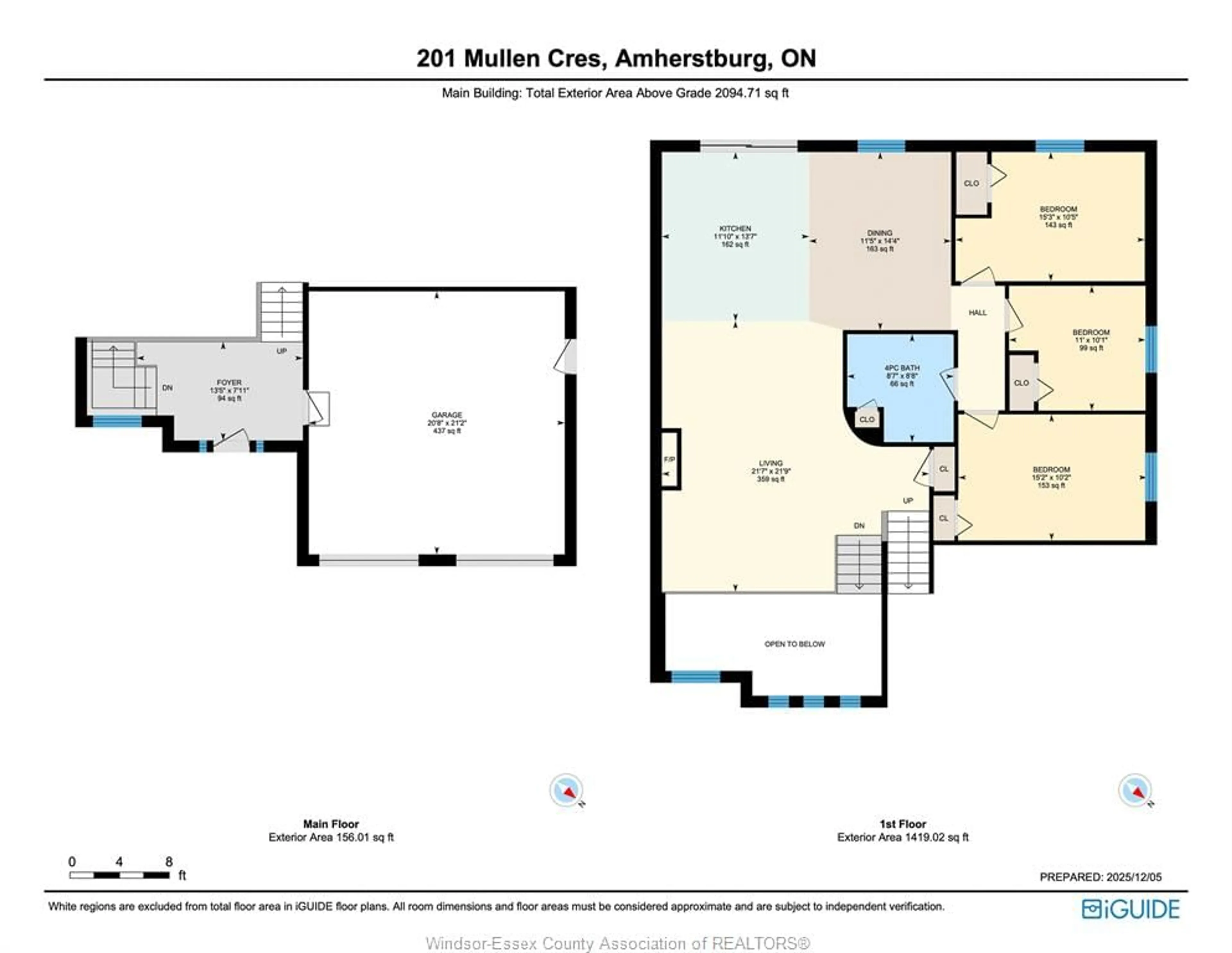 Floor plan for 201 Mullen Cres, Amherstburg Ontario N9V 0C2