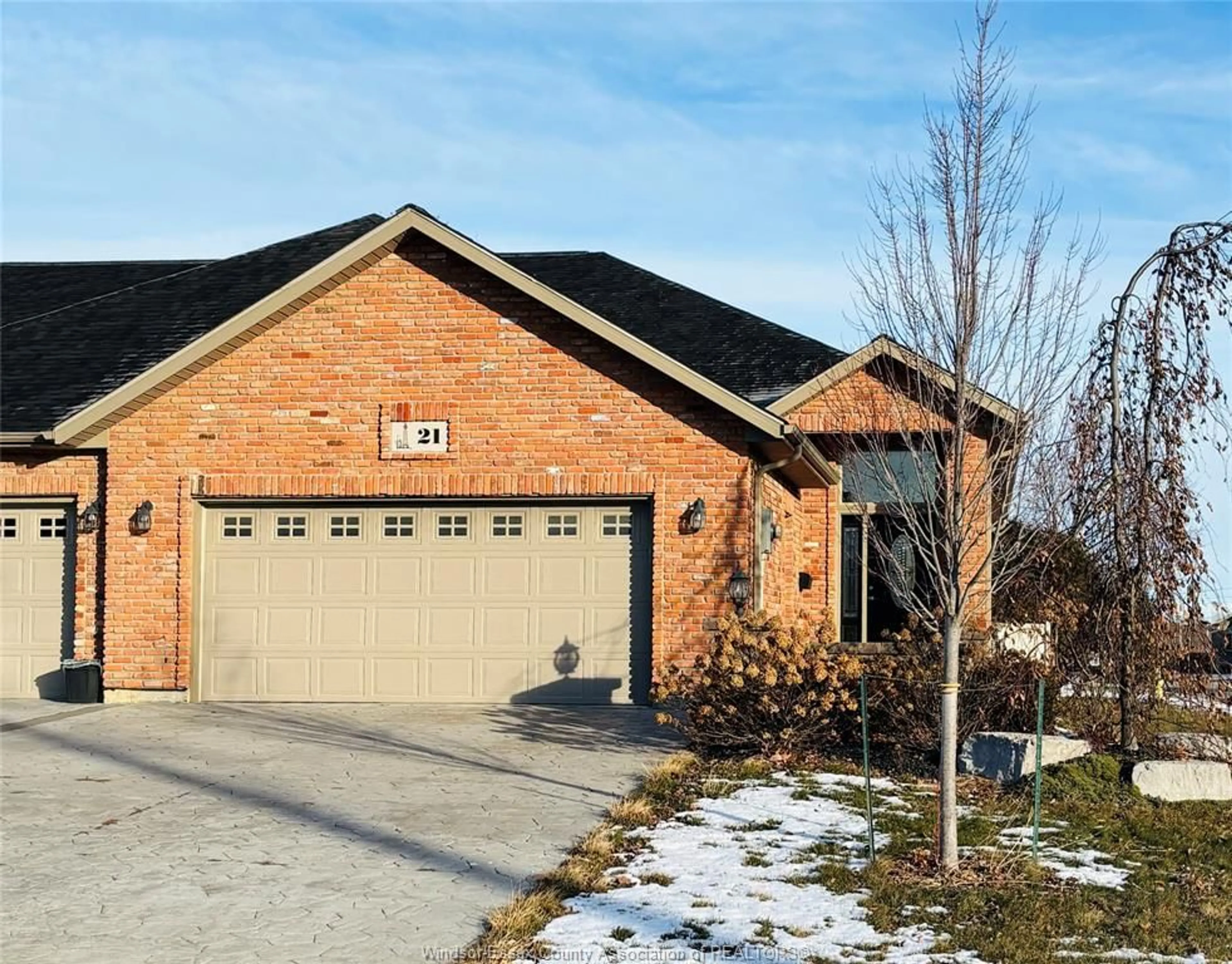 Home with brick exterior material, street for 21 BABKIRK Lane, Leamington Ontario N8H 0A1
