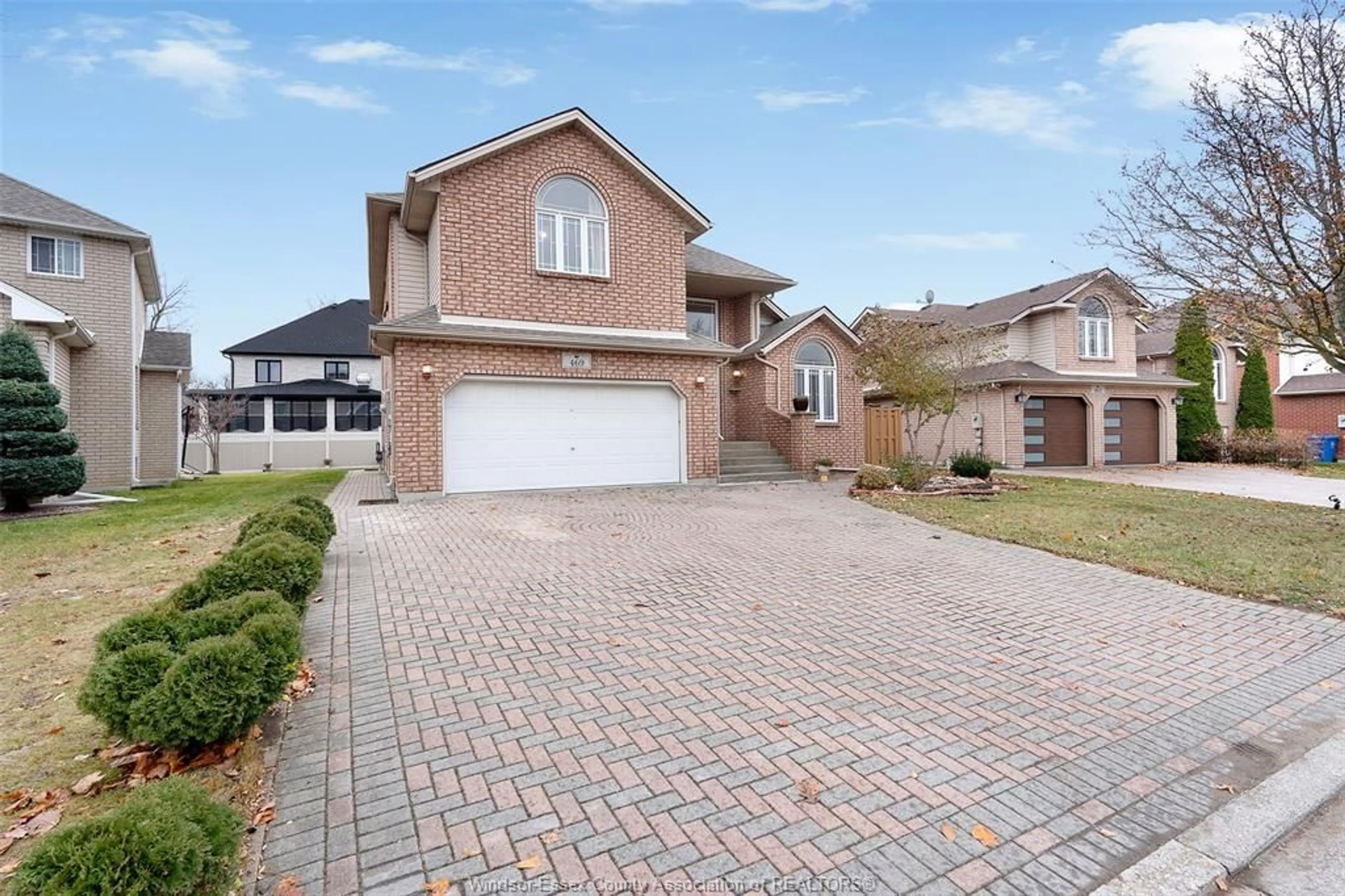 Home with brick exterior material, street for 469 John Harvey Crescent, Windsor Ontario N9E 4R3