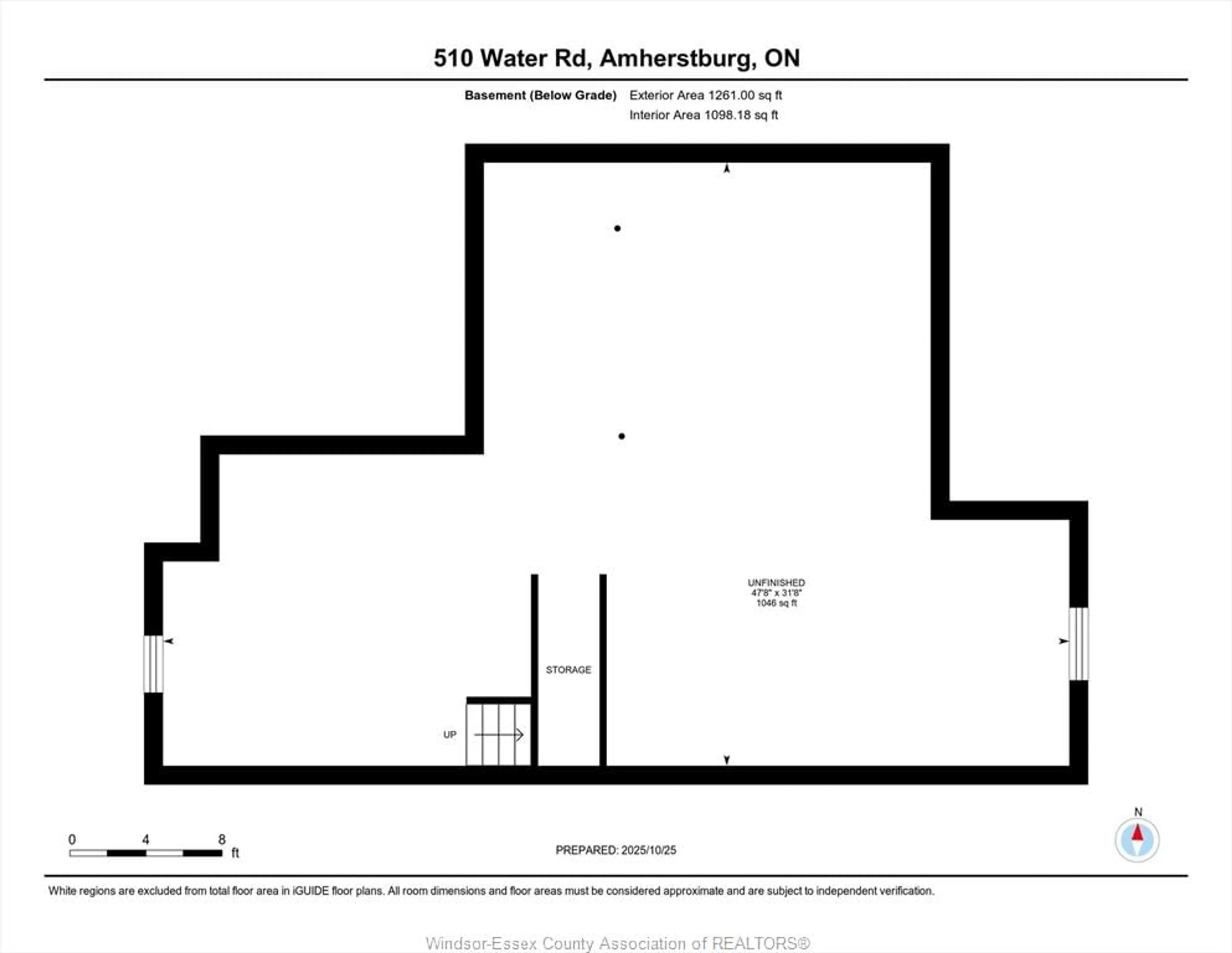 Floor plan for 510 Water, Amherstburg Ontario N9V 0H1