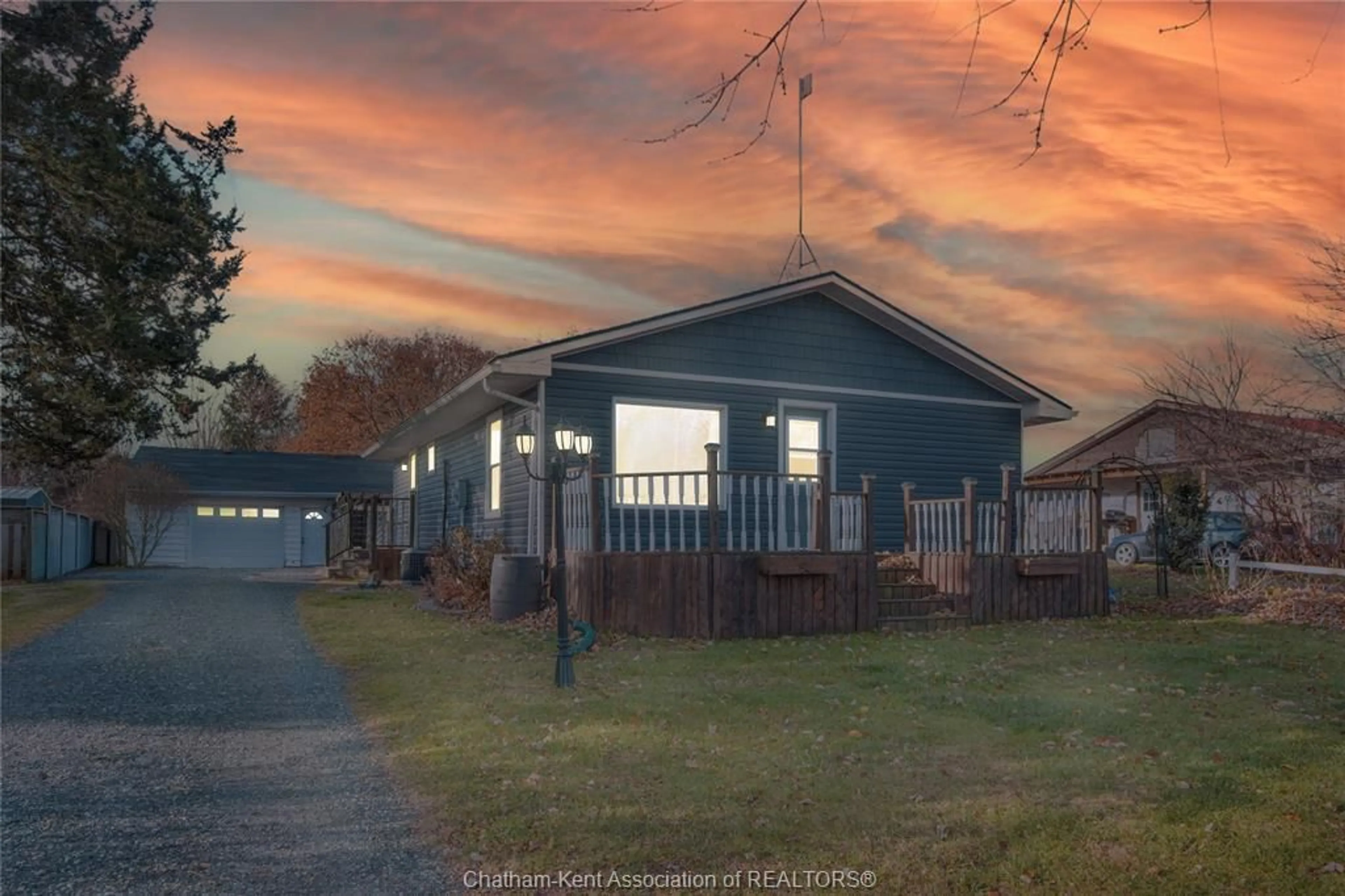 A pic from outside/outdoor area/front of a property/back of a property/a pic from drone, street for 21724 KENT BRIDGE Rd, Kent Bridge Ontario N0P 1V0