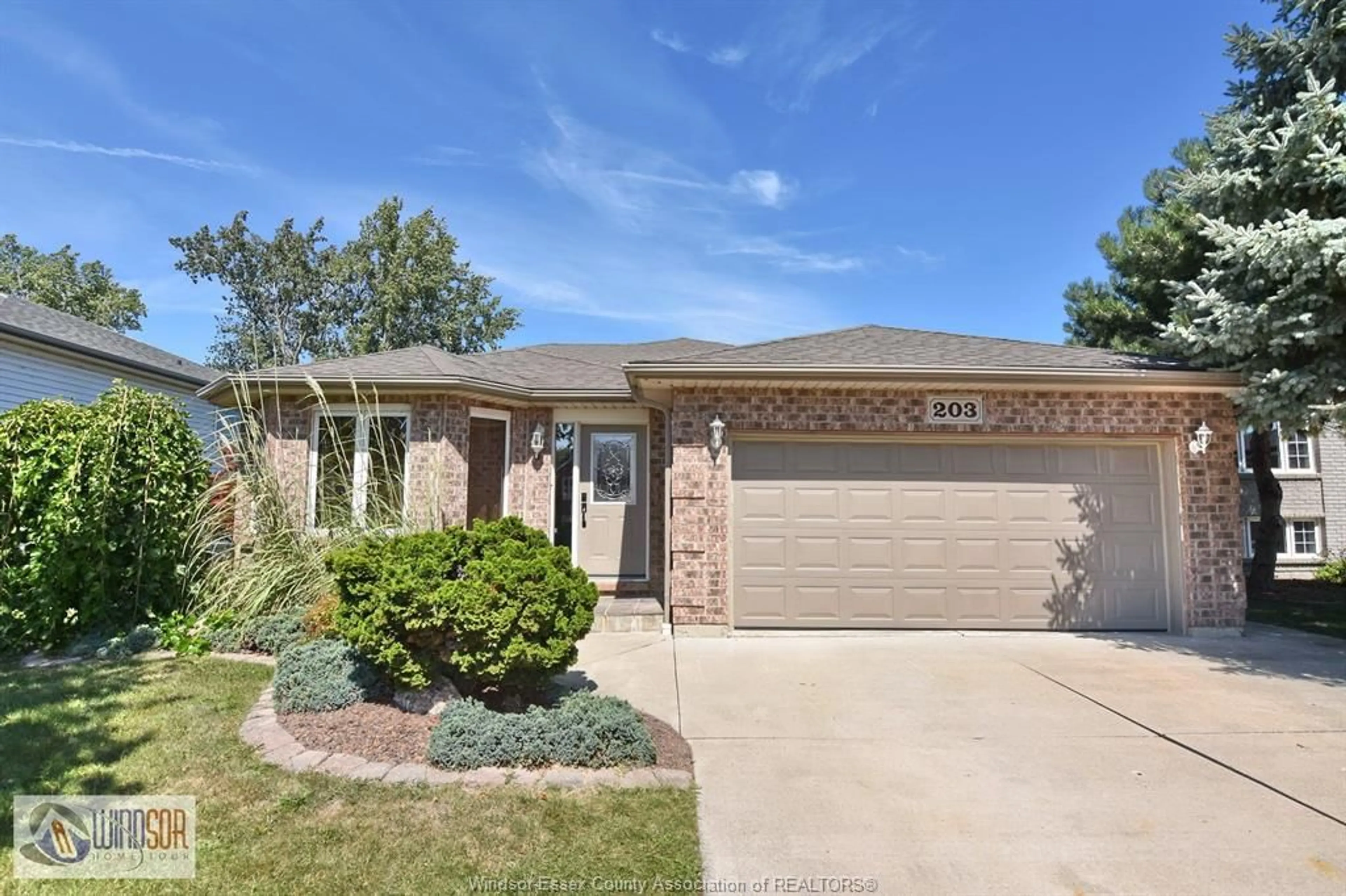 Home with brick exterior material, street for 203 MOUSSEAU, Belle River Ontario N0R 1A0