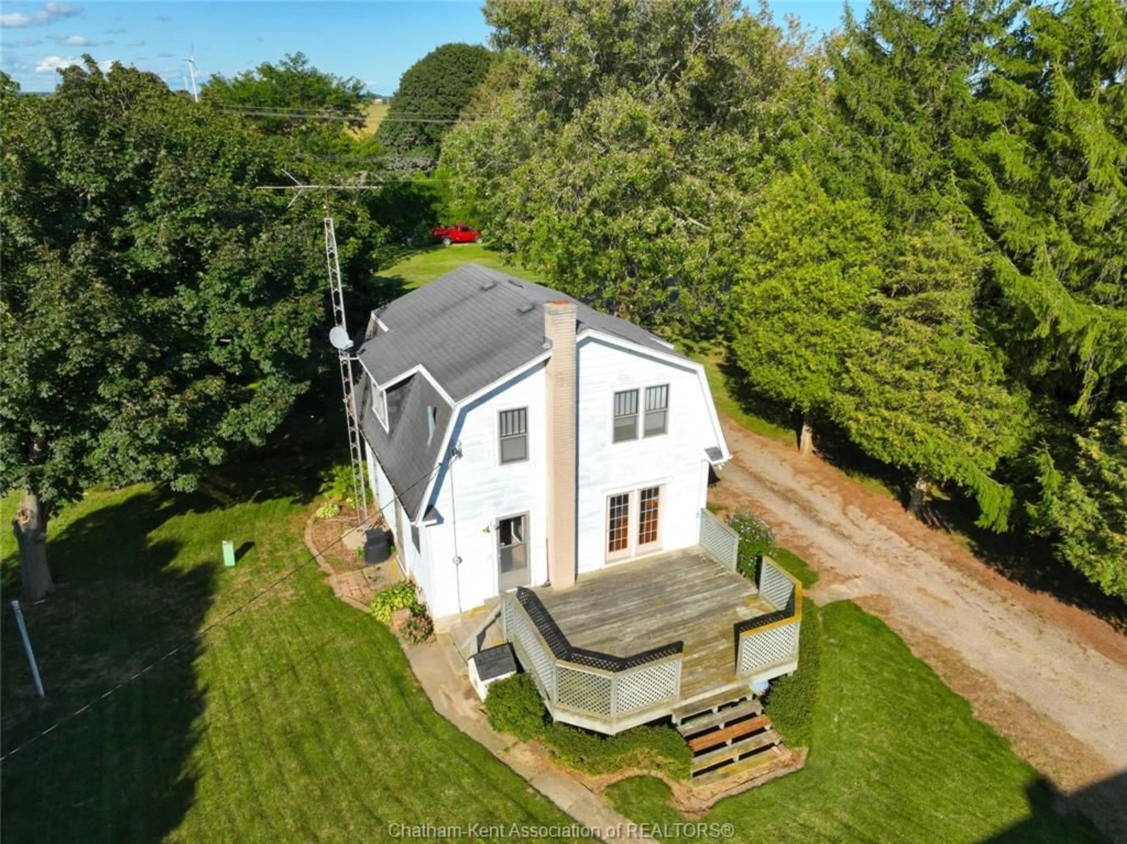 A pic from outside/outdoor area/front of a property/back of a property/a pic from drone, unknown for 18784 Erieau Rd, Blenheim Ontario N0P 1A0