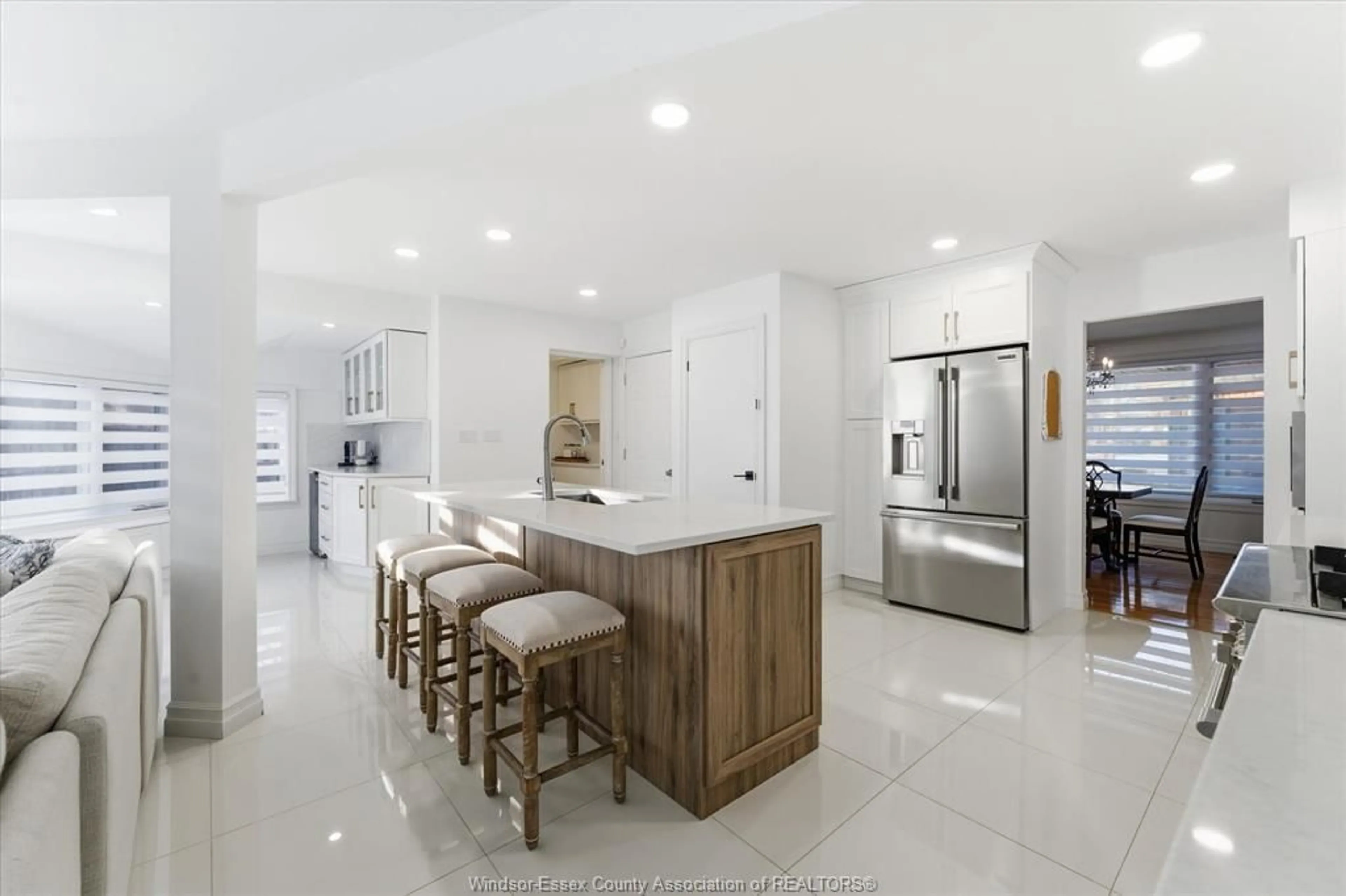 Contemporary kitchen, ceramic/tile floor for 3480 Ouellette Ave, Windsor Ontario N9E 3L9