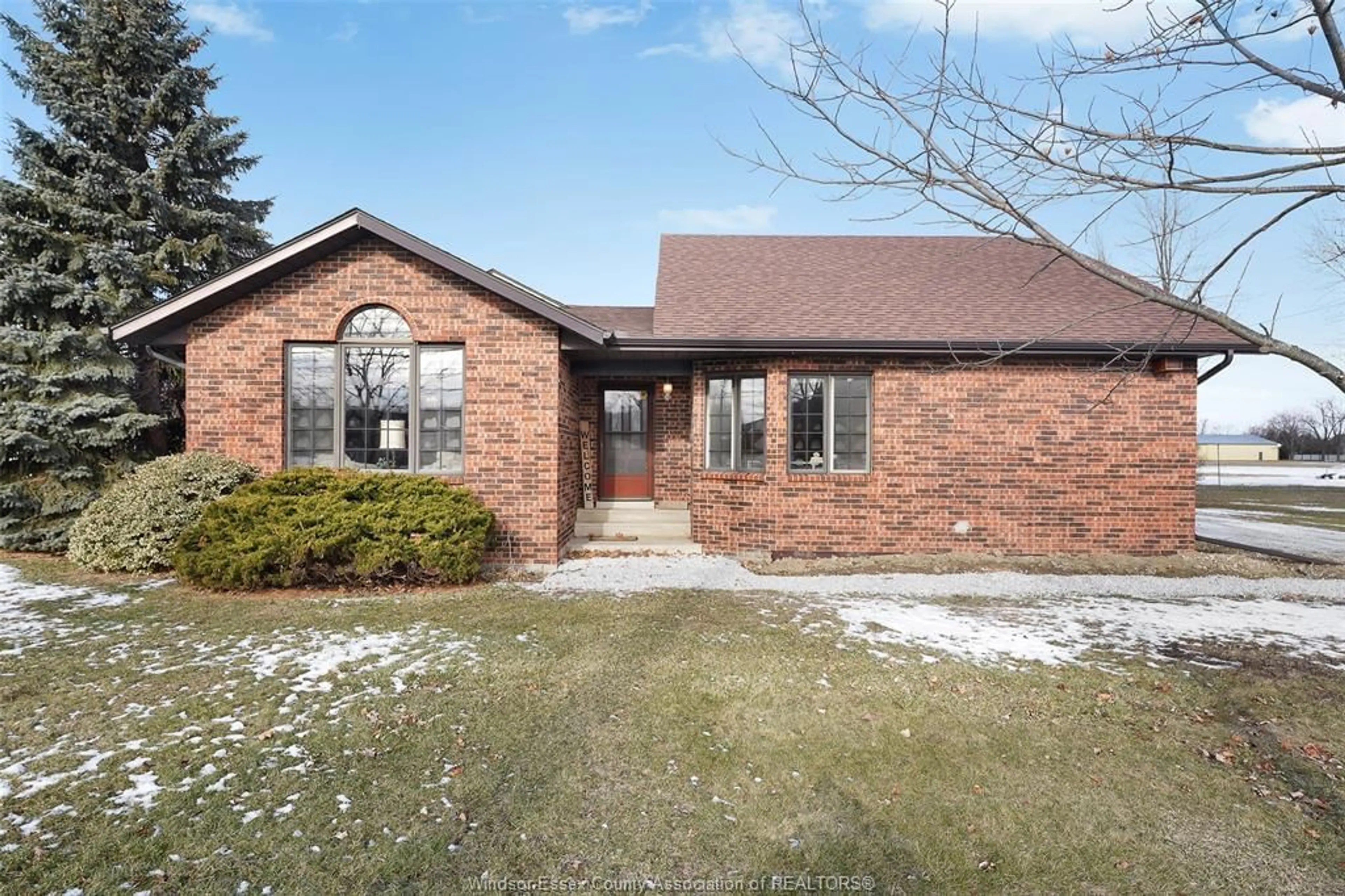 Home with brick exterior material, street for 8710 Middle Side Rd., McGregor Ontario N0R 1J0