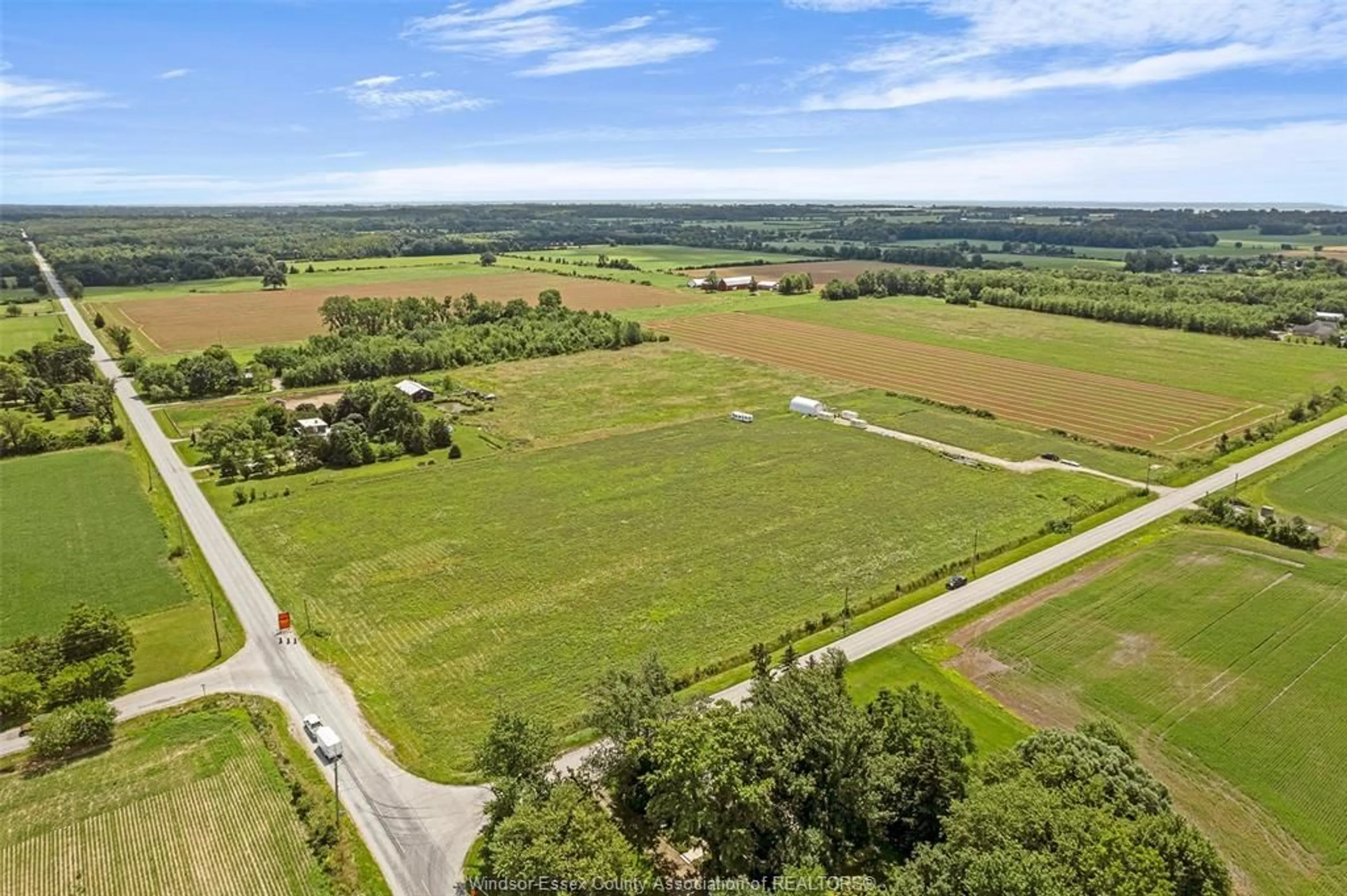 A pic from outside/outdoor area/front of a property/back of a property/a pic from drone, water/lake/river/ocean view for 2500 MCCORMICK Rd, Harrow Ontario N0R 1G0