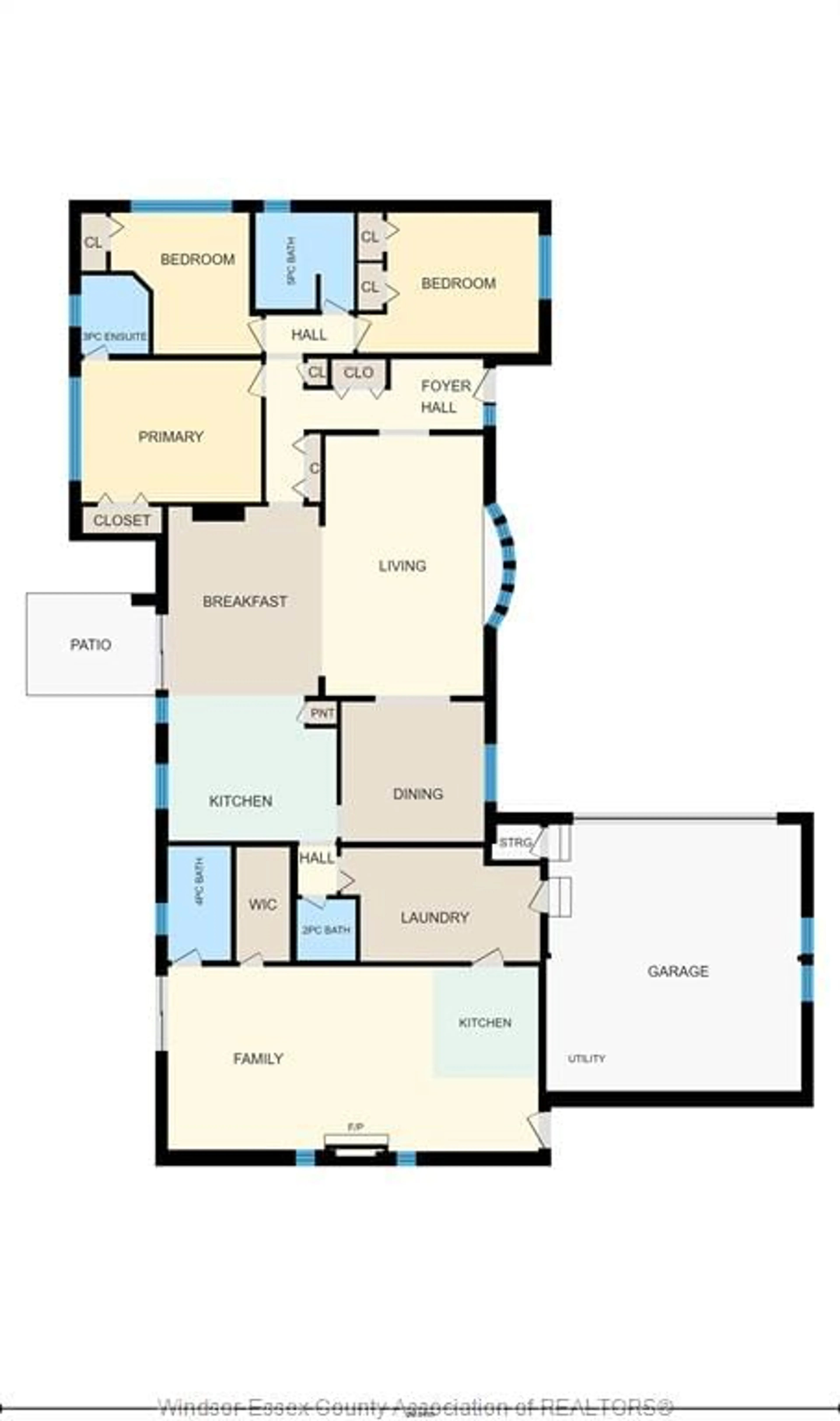 Floor plan for 3740 OUELLETTE, Windsor Ontario N9E 3M7