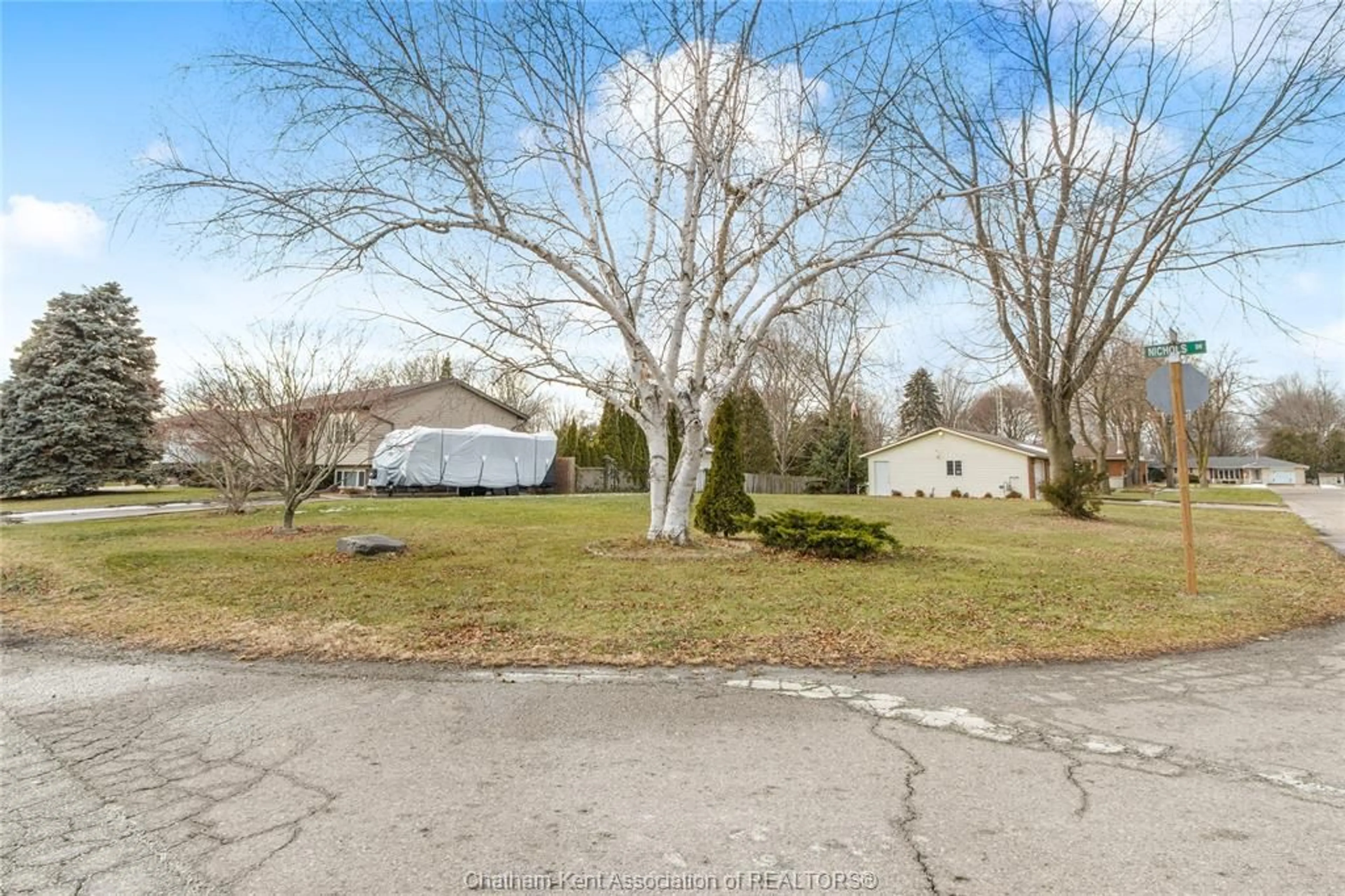 A pic from outside/outdoor area/front of a property/back of a property/a pic from drone, street for 58 NICHOLS Dr, Blenheim Ontario N0P 1A0