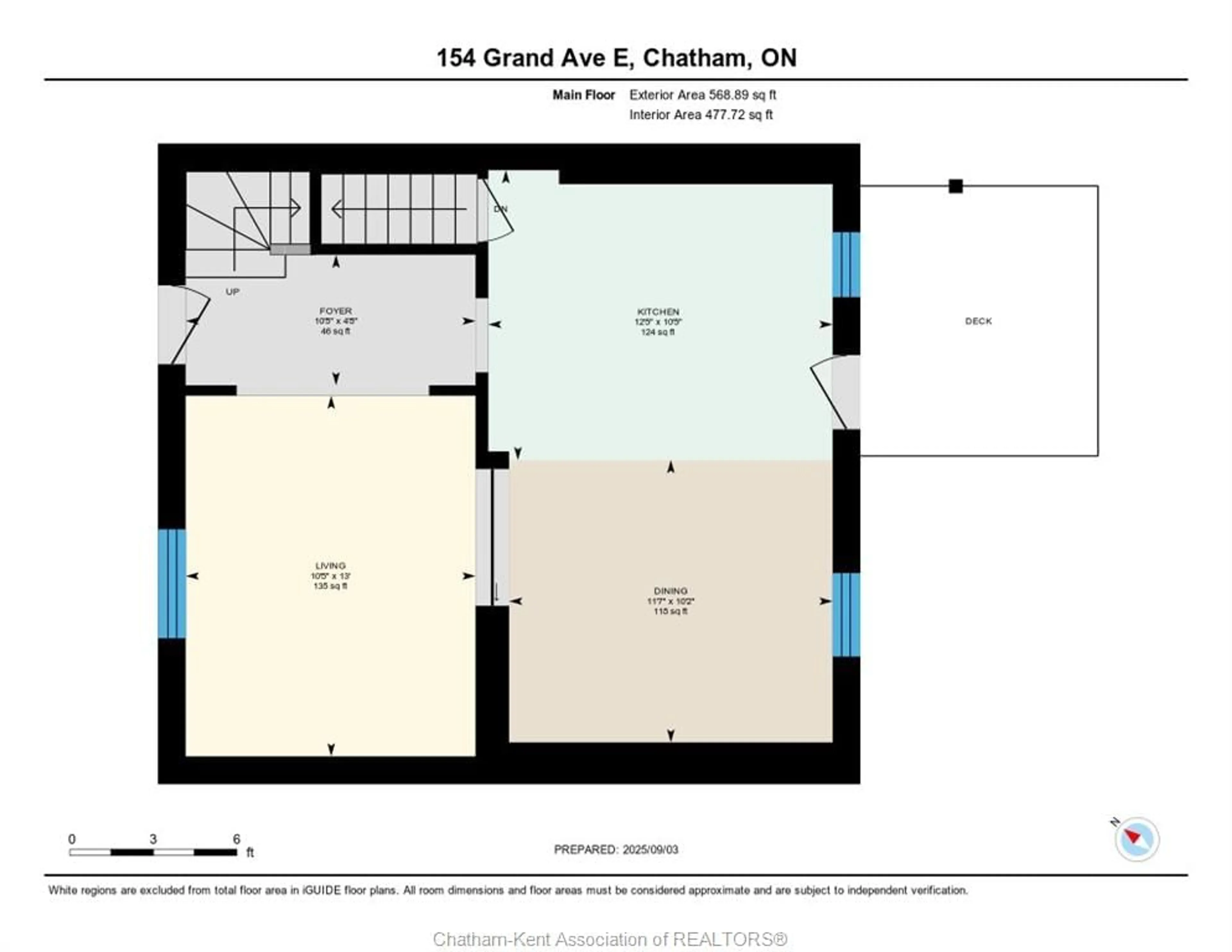 Floor plan for 154 Grand Ave, Chatham Ontario N7L 1W2
