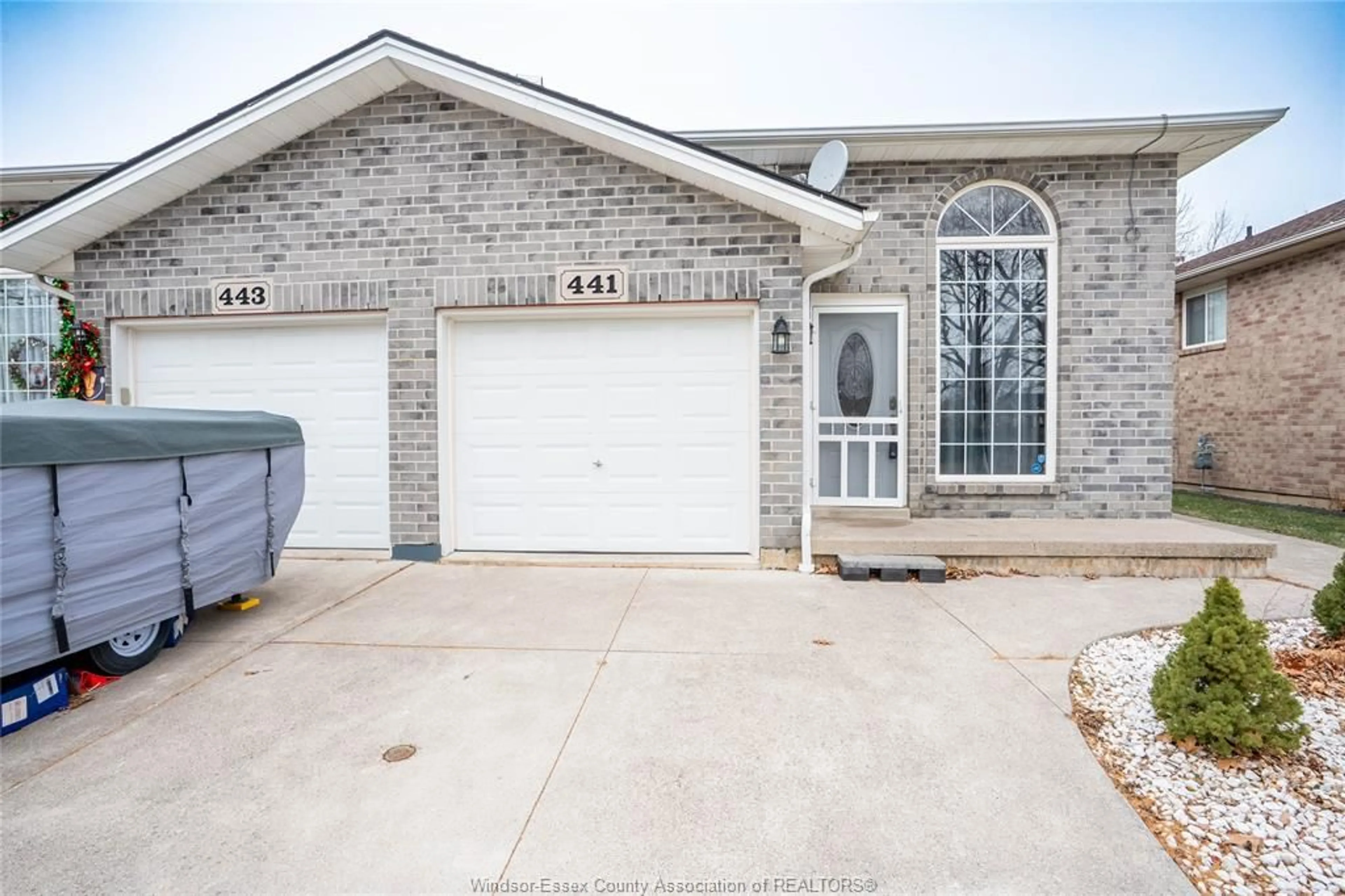 Home with brick exterior material, street for 441 RAILWAY Ave, Belle River Ontario N0R 1A0