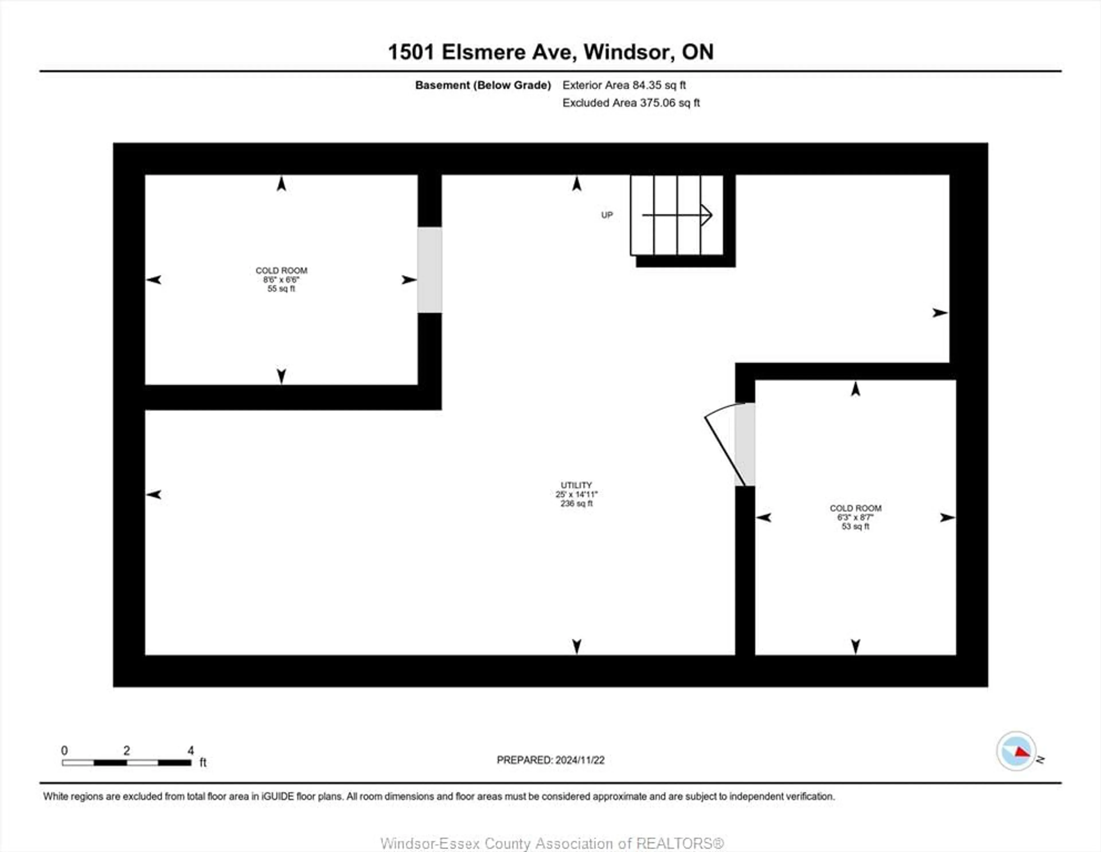 Floor plan for 1501-03 ELSMERE, Windsor Ontario N8X 4H2